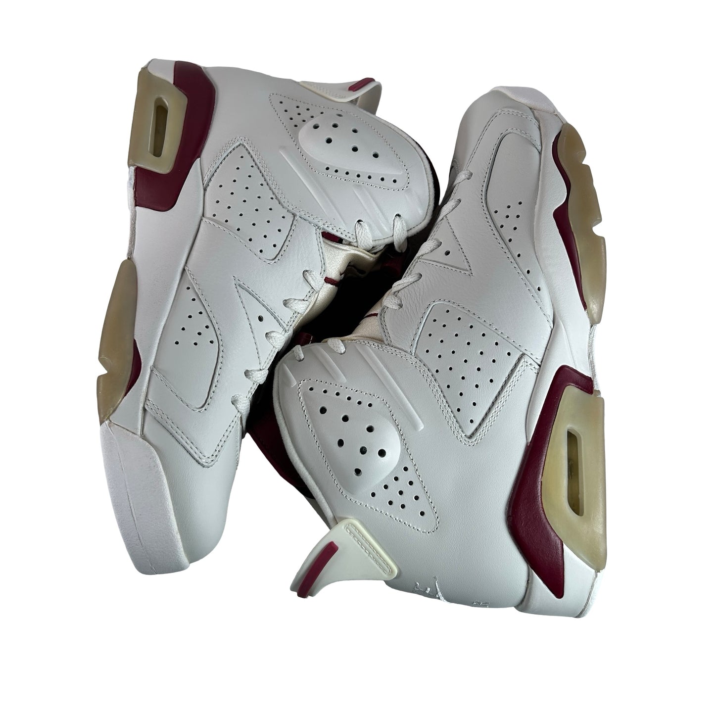 384664 116 Jordan 6 Maroon  - 10.5 M (Yellowing2)