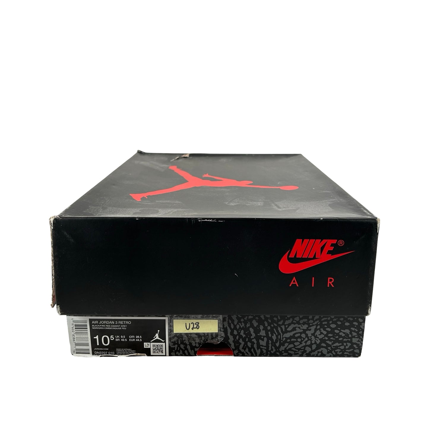 DN3707 010 Jordan 3 Retro OG Black Cement (2024) [USED] - 10.5 M (Used28)