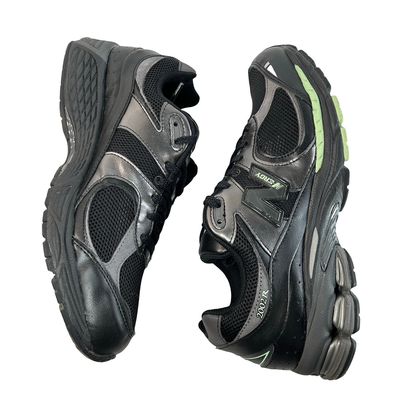 M2002RLD New Balance 2002R Black Silver Green [USED] - 11 M (Used)
