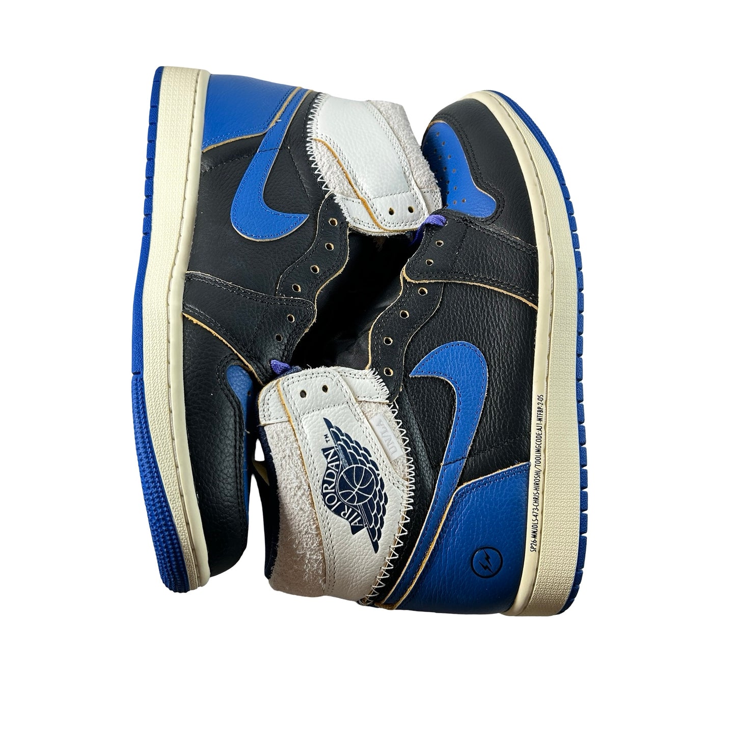 IO7847 001 Air Jordan 1 Retro High OG SP Fragment x Union LA Sport Royal [USED] - 9.5 M (Used)