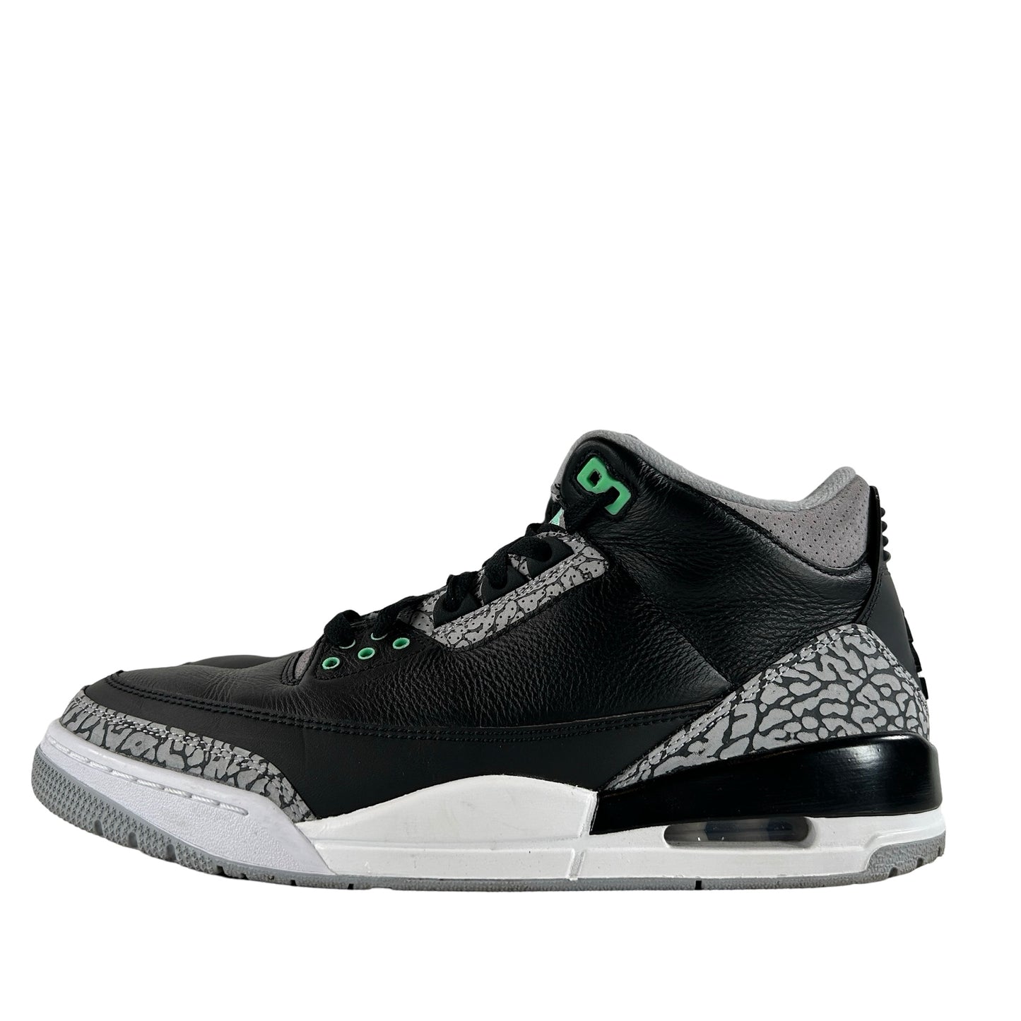 CT8532 031 Jordan 3 Retro Green Glow [USED] - 10 M (Used) (No Box)