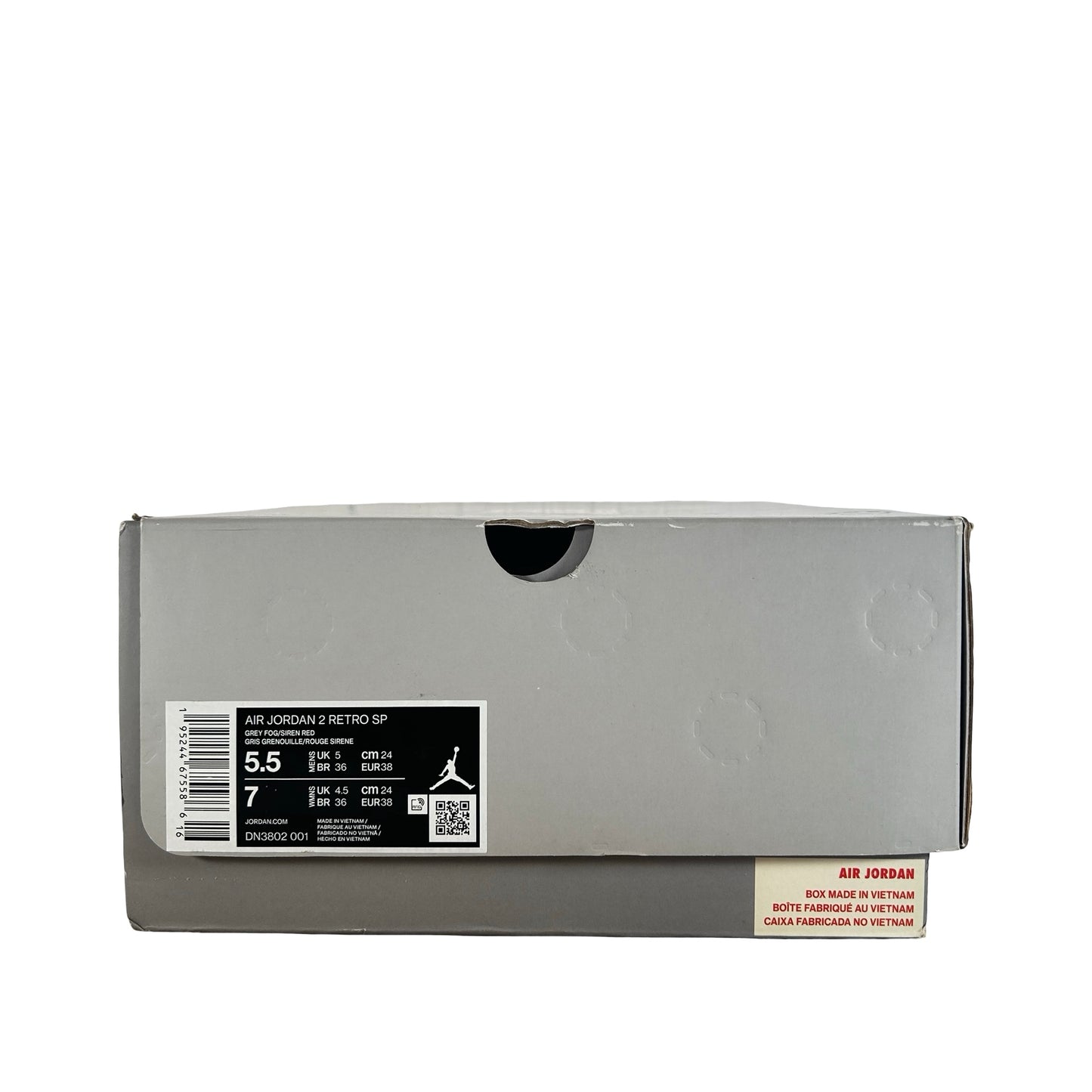 DN3802 001 Jordan 2 Retro SP Union Grey Fog [USED] - 5.5 M (Used)