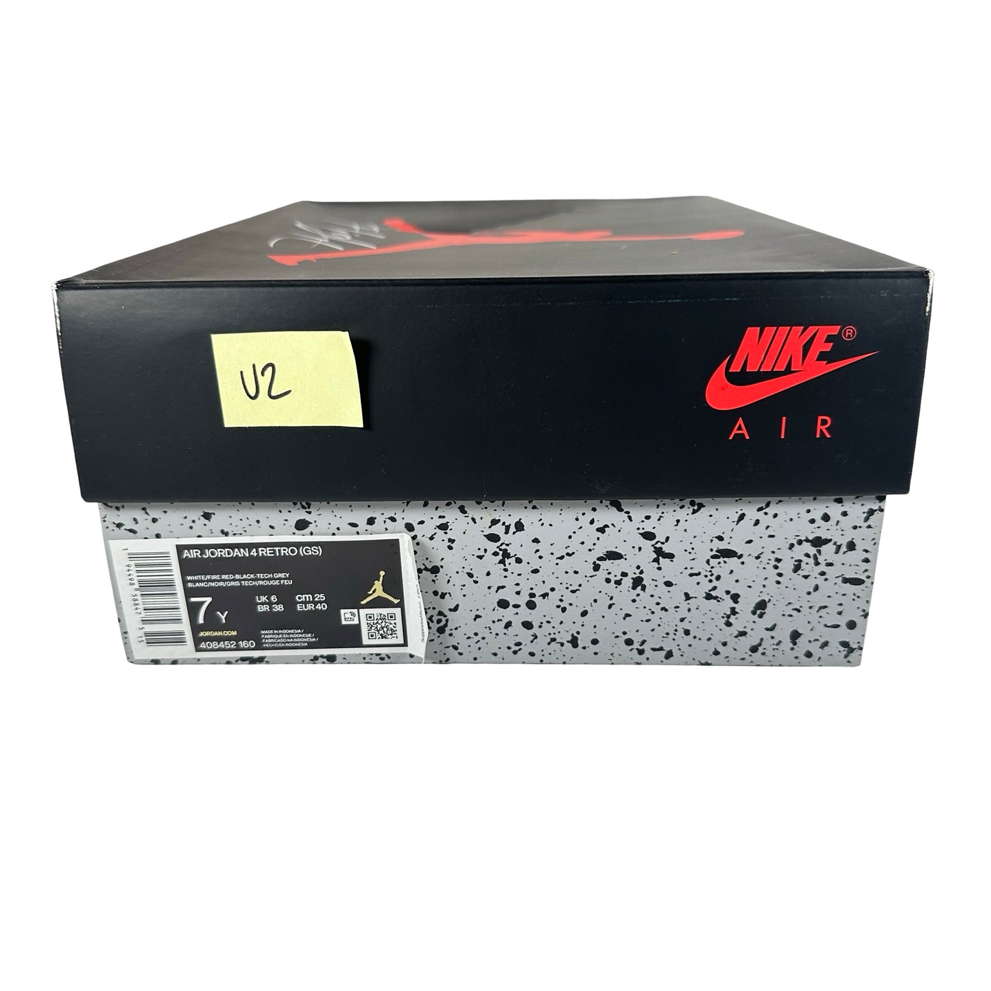 408452 160 Jordan 4 Retro Fire Red (2020) (GS) [USED] - 7 Y (Used2)