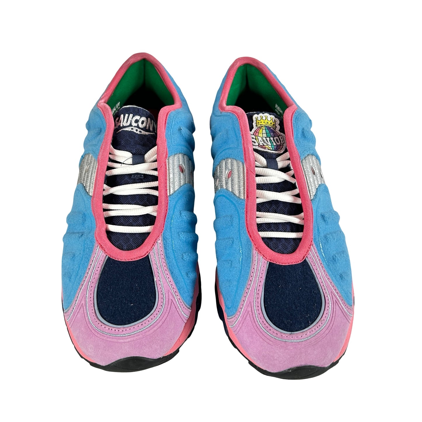 S70922 2 Saucony Matrix Jae Tips No Shoes In The House Blue Pink [USED] - 13 M (Used)
