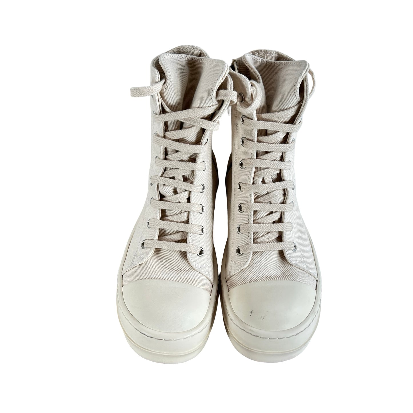 DS01B7800 DMNET1 210911 Rick Owens Drkshdw Fogachine Hi Pentagram Embroidery Natural Black [USED] - EU 37.5 (Used)