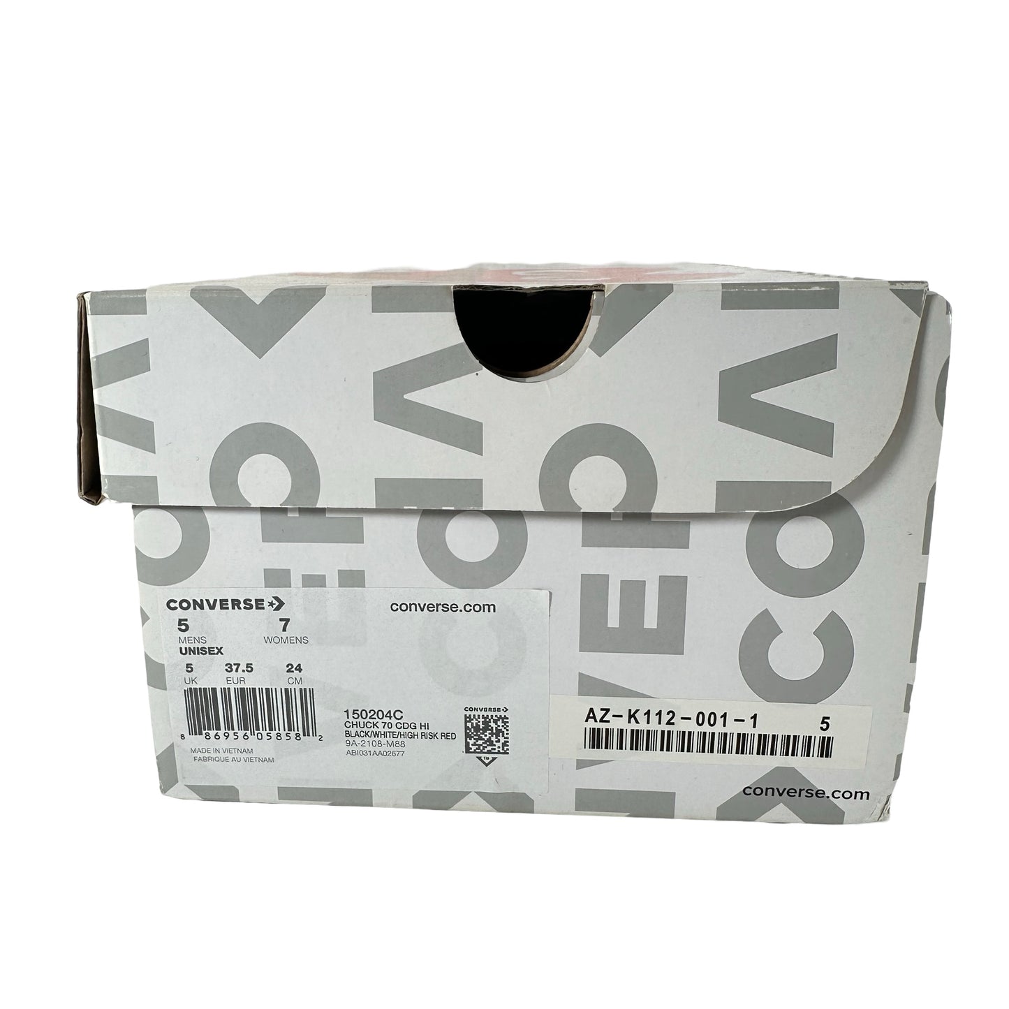 150204C Converse Chuck Taylor All Star 70 Hi CDG Black [USED] - 5 M (Used)