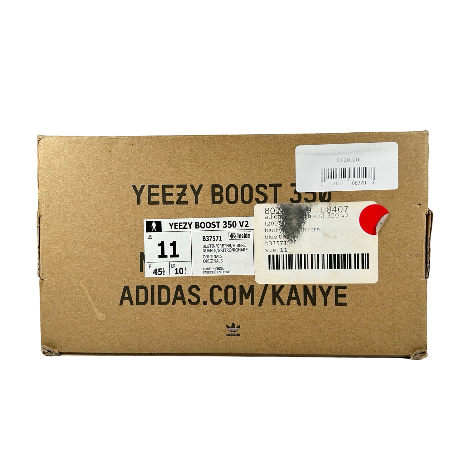 B37571 adidas Yeezy Boost 350 V2 Blue Tint (2017/2023) [USED] - 11 M (Used2)