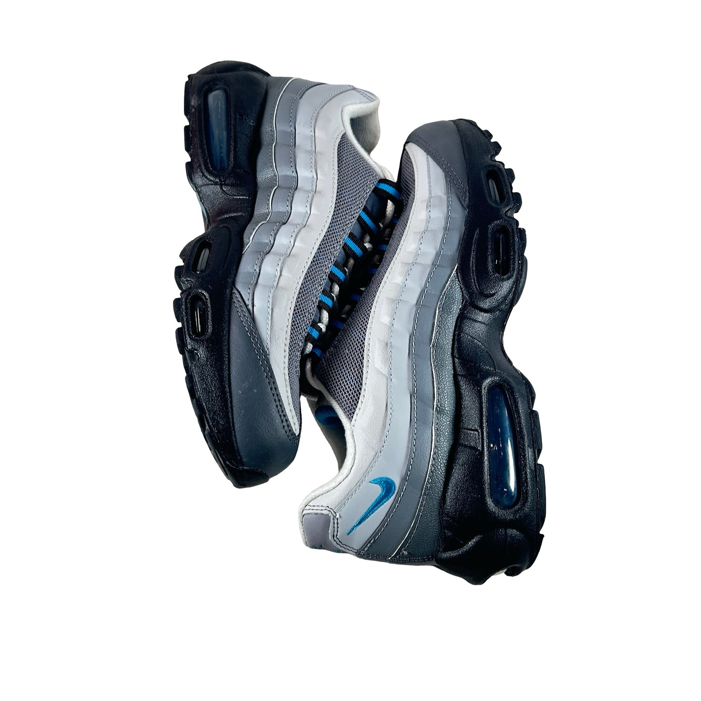 CJ3906 002 Nike Air Max 95 Recraft Grey Laser Blue (GS) [USED] - 6 Y (Used)