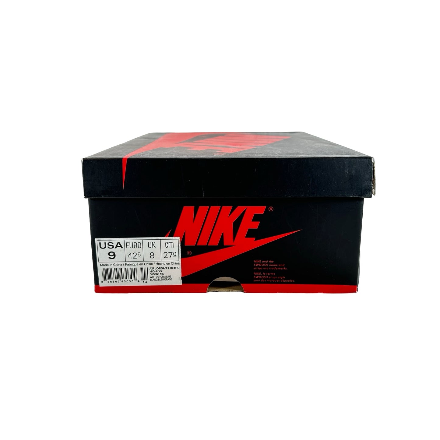 555088 127 Jordan 1 Retro Storm Blue [USED] - 9 M (Used)