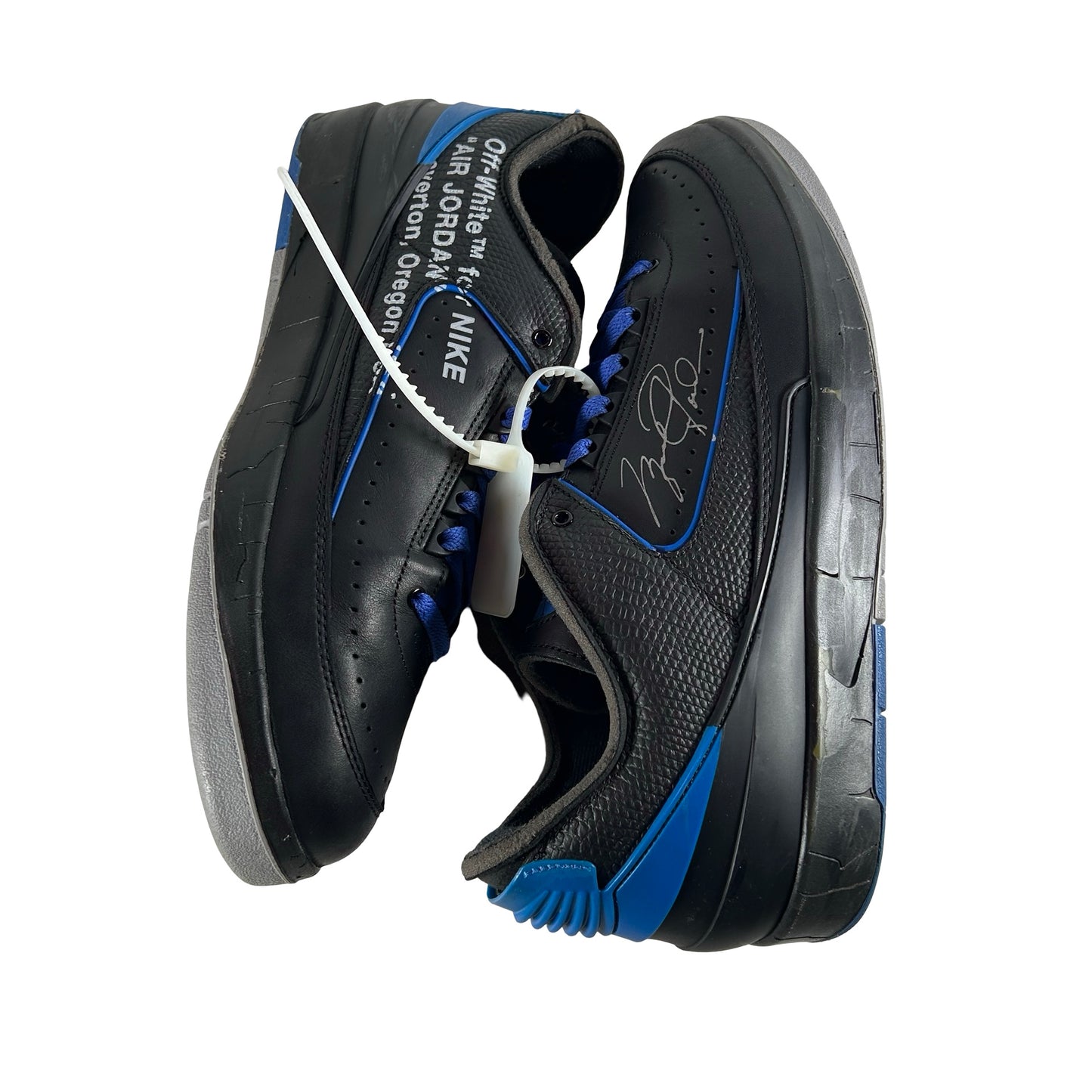 DJ4375 004 Jordan 2 Retro Low SP Off-White Black Blue [USED] - 13 M (Used) (Replace Box)