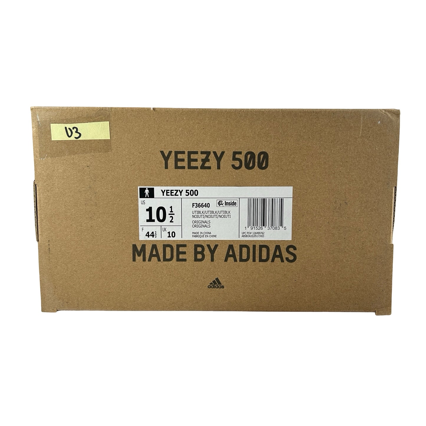 F36640 Adidas Yeezy 500 Utility Black [USED] - 10.5 M (Used3)