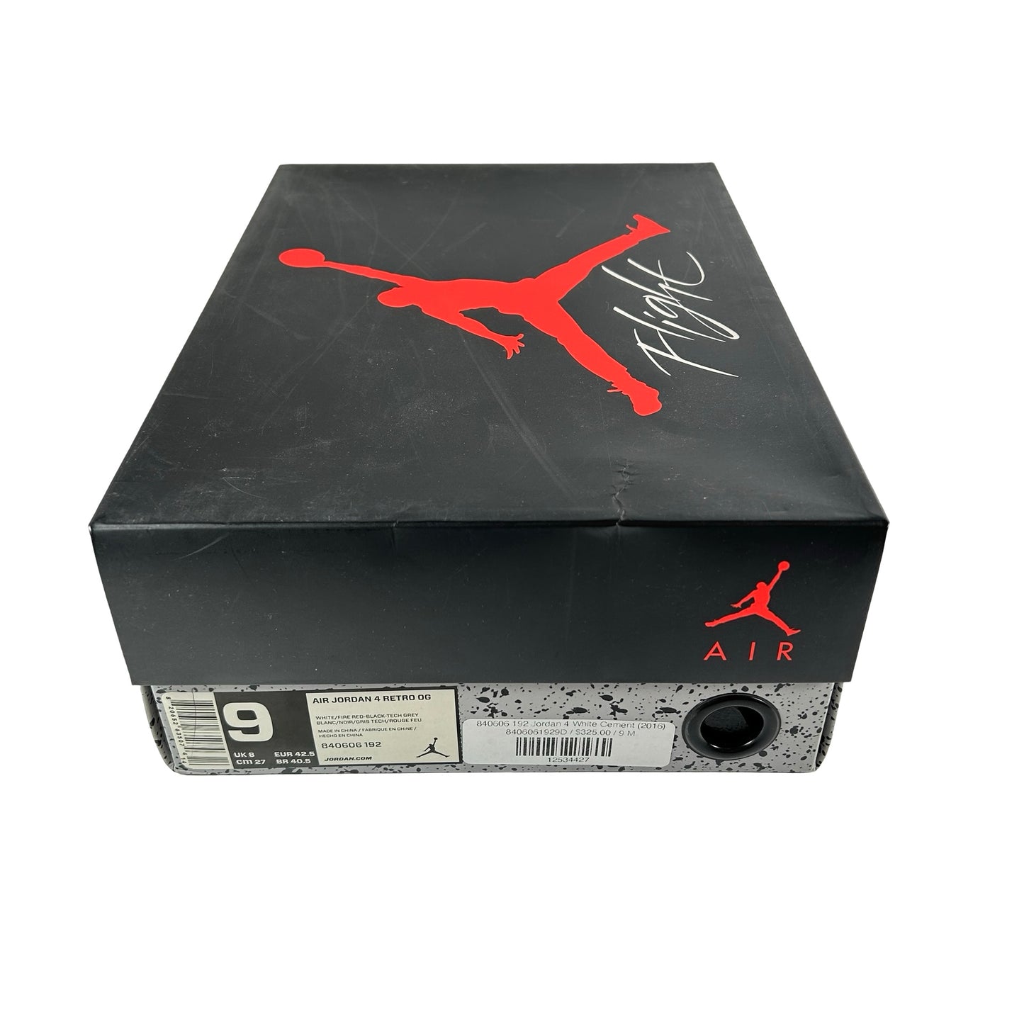 840606 192 Jordan 4 White Cement [USED] - 9 M (Used3)