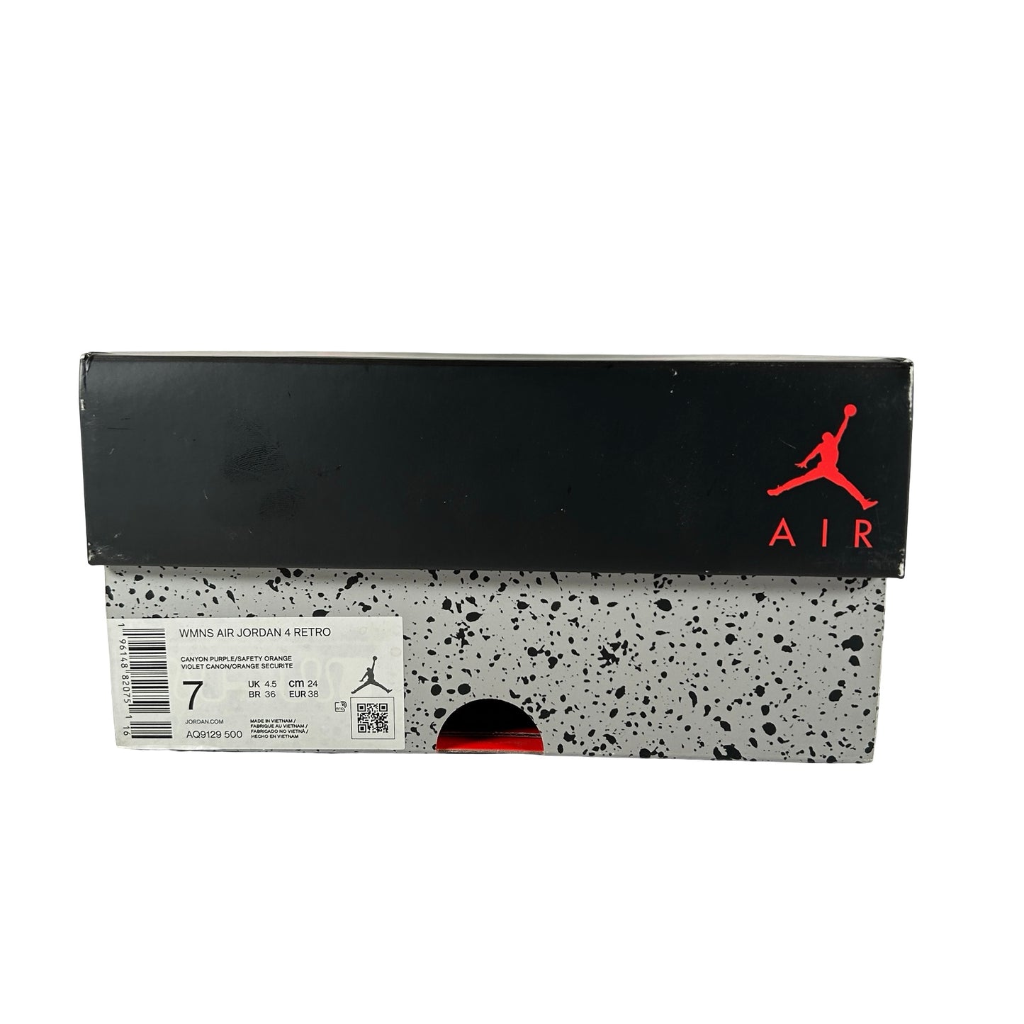 AQ9129 500 Jordan 4 Retro Canyon Purple [USED] - 7 W (Used)
