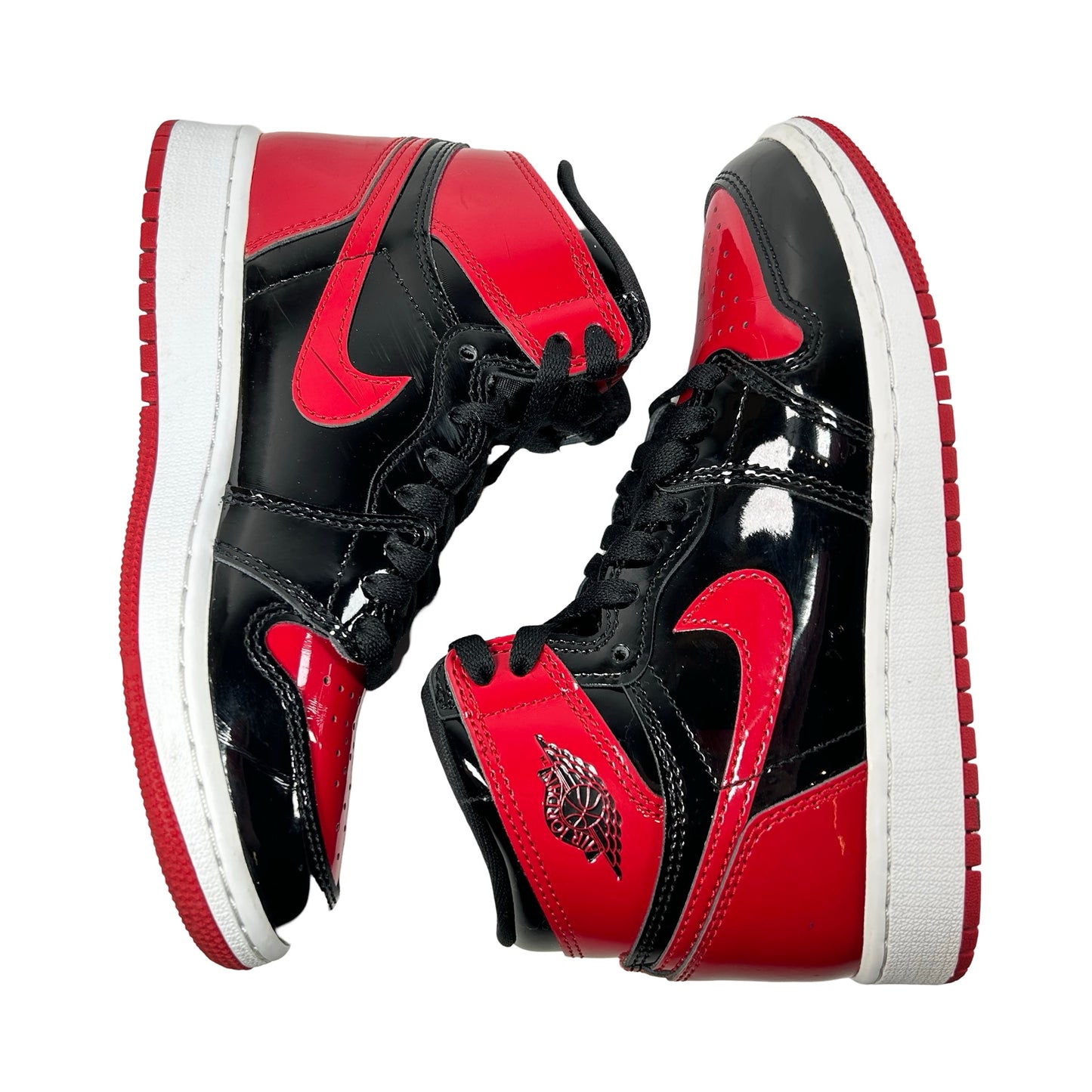 575441 063 Jordan 1 Retro High OG Patent Bred (GS) [USED] - 3.5 Y (Used) (No Box)