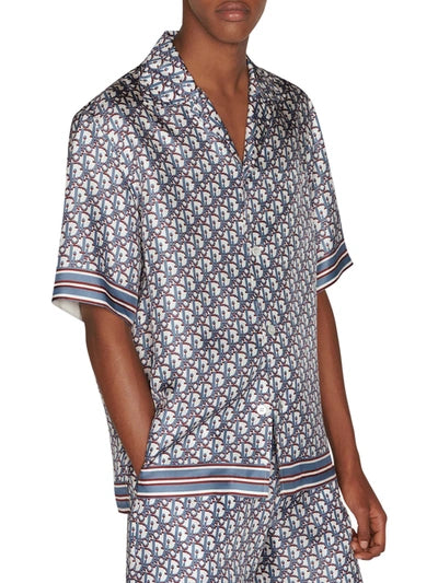 Dior Oblique Pixel Hawaiian Silk Shirt 117391696 [USED] - 41 (Used)