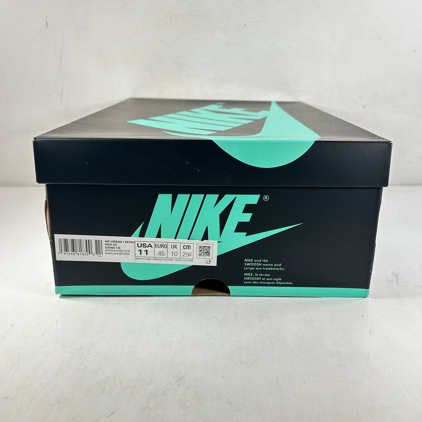 DZ5485 130 Jordan 1 Retro High OG Green Glow [USED] - 11 M (Used)