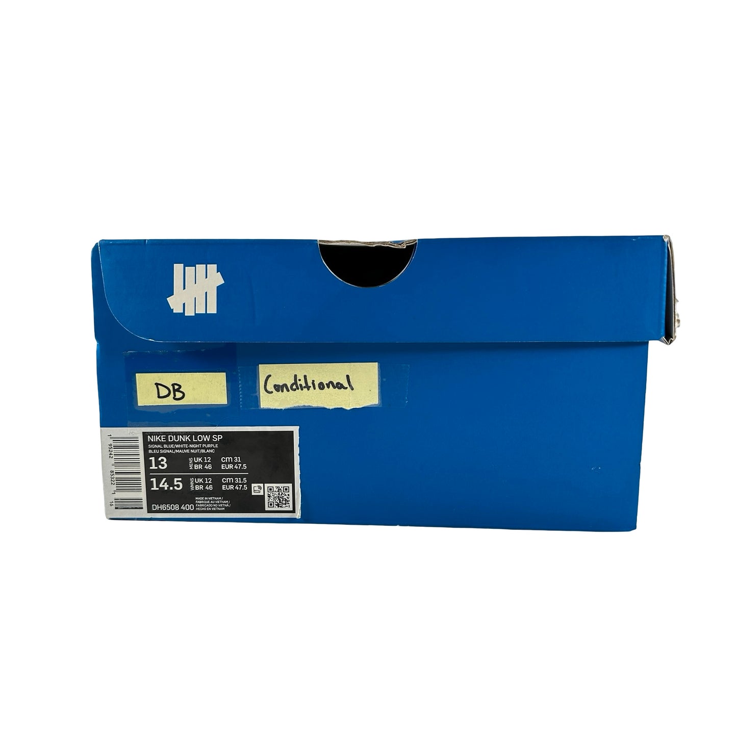 DH6508 400 Nike Dunk Low Undefeated 5 On It Dunk vs. AF1 [CONDITIONAL] - 13 M (Discoloration on right outer swoosh)