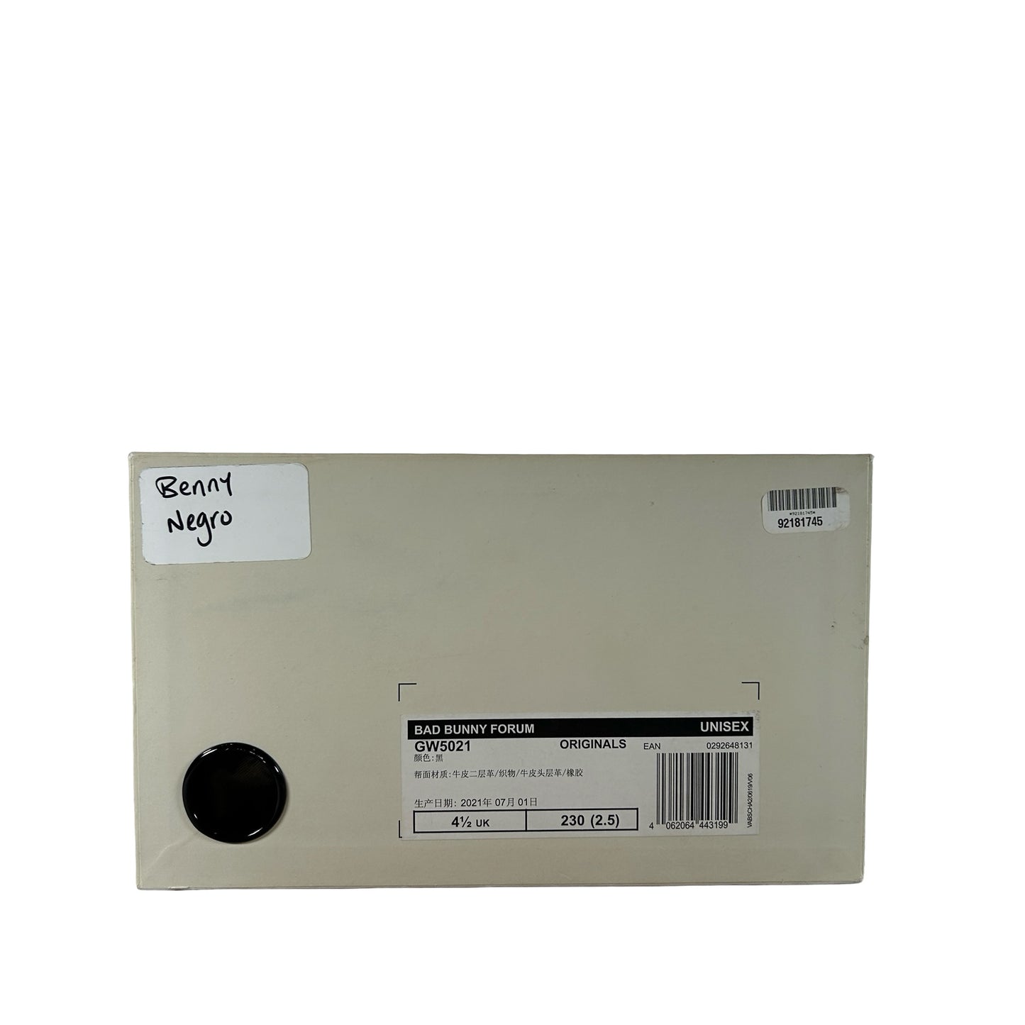 GW5021 adidas Forum Low Bad Bunny Back to School [USED] - 5 M (Used)