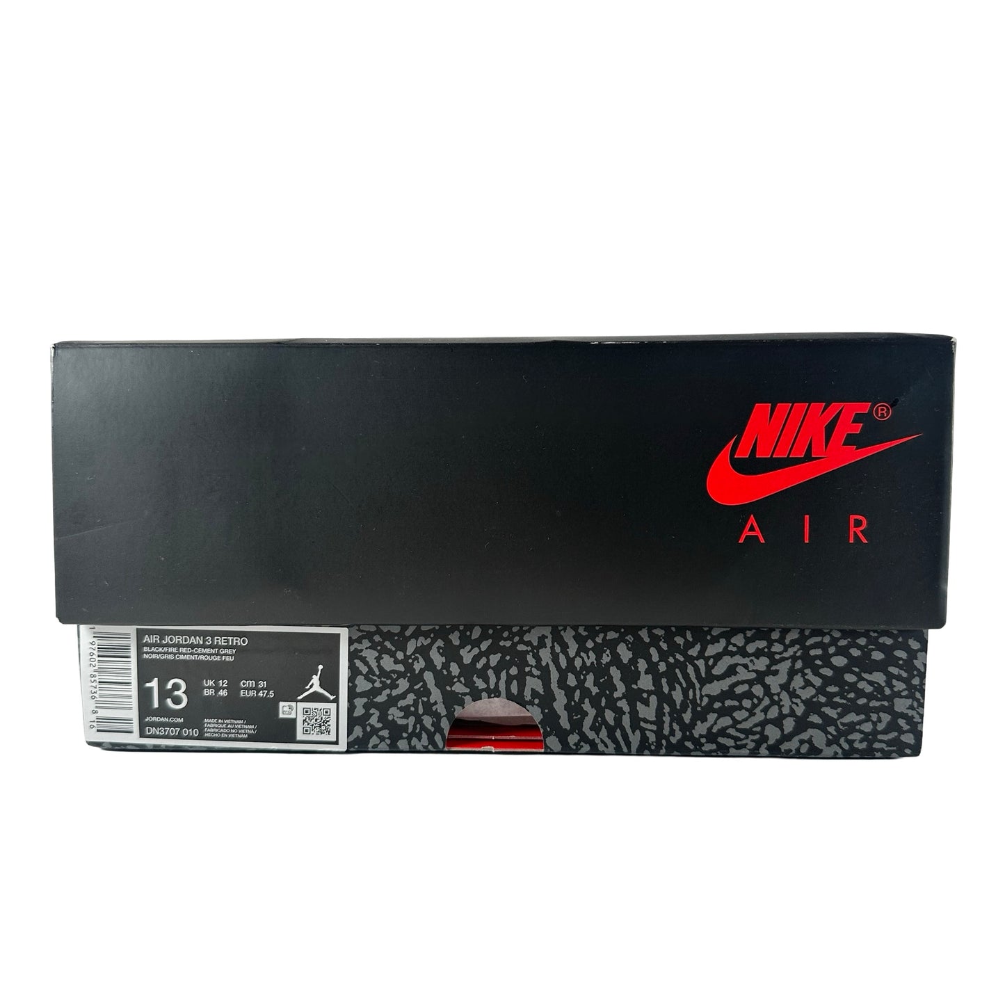 DN3707 010 Jordan 3 Retro Black Cement Reimagined (2024) [USED] - 13 (Used)