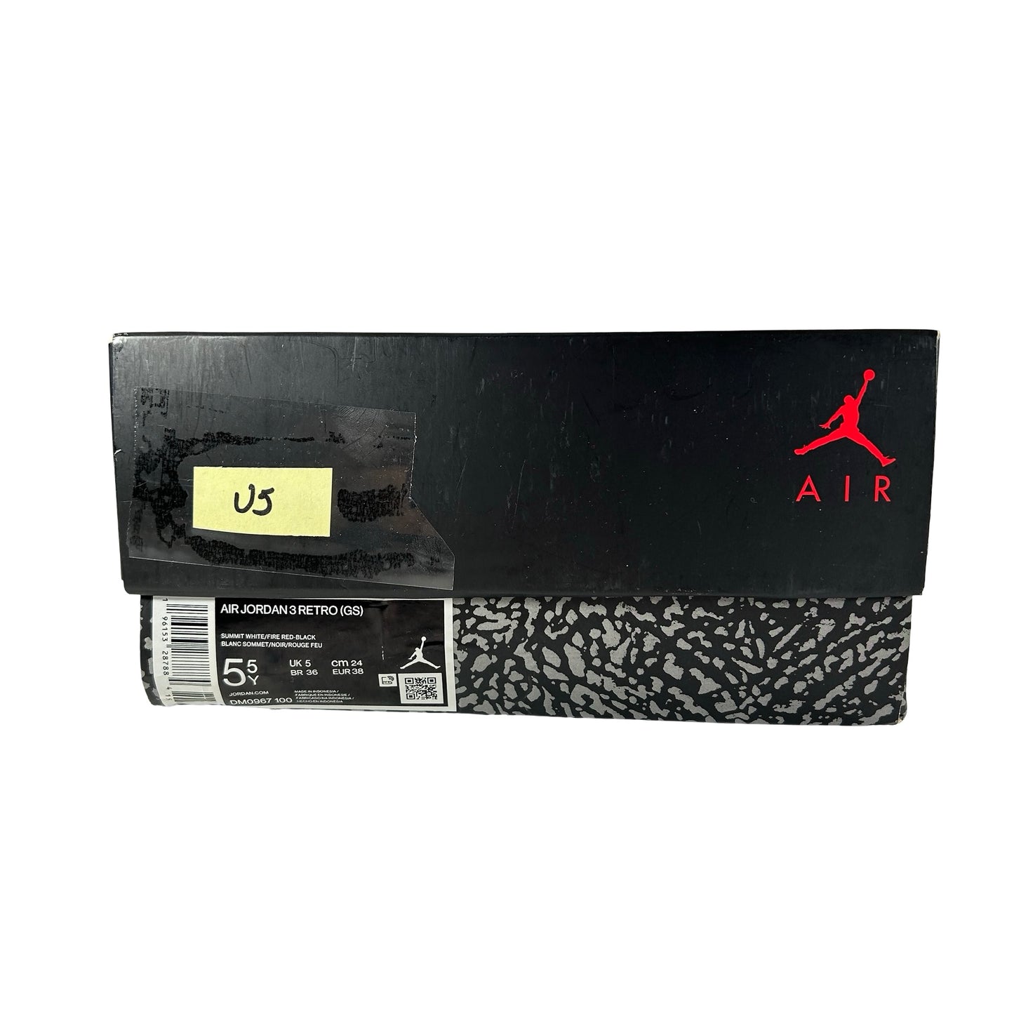 DM0967 100 Jordan 3 Retro White Cement Reimagined (GS) [USED] - 5.5 Y (Used5)