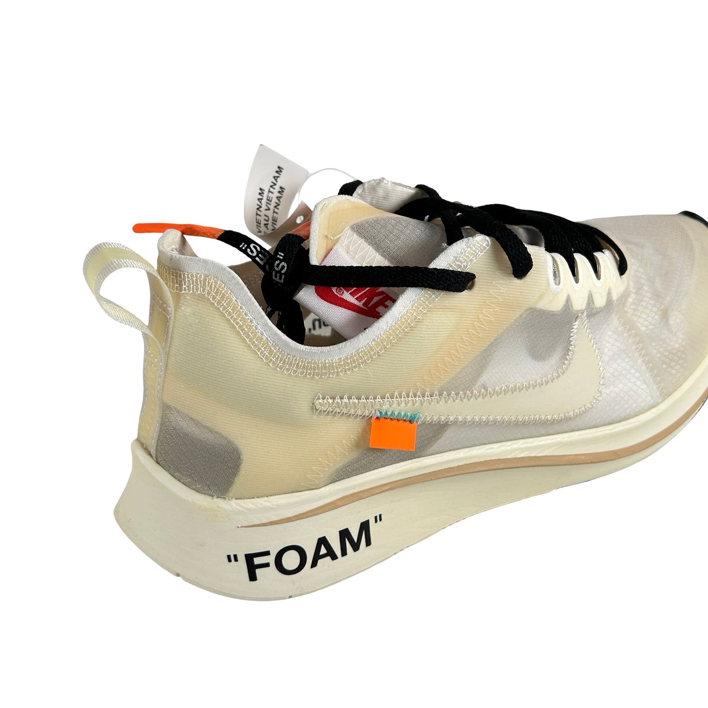 AJ4588 100 Nike Zoom Fly Off-White - 9 M (Yellowing)