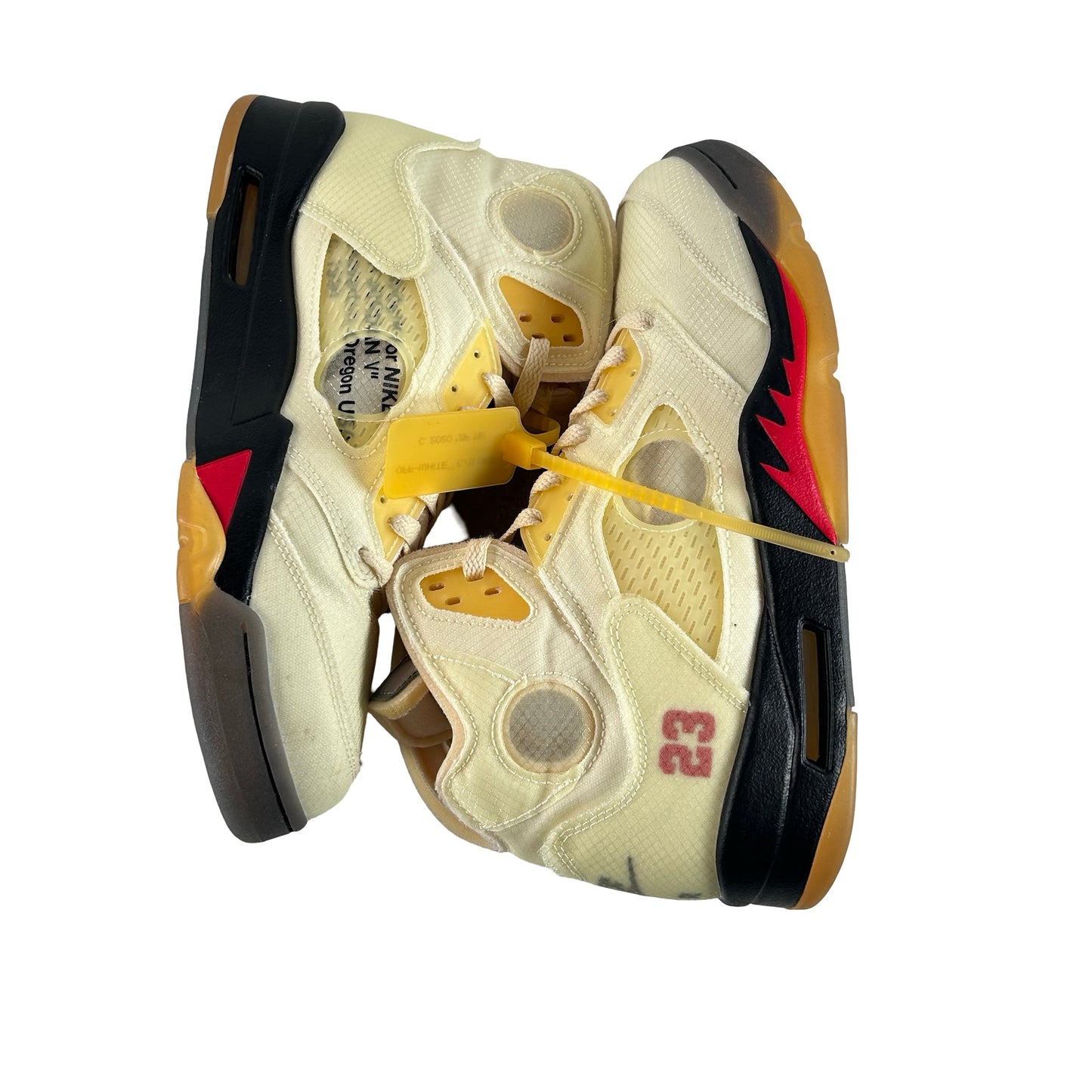 DH8565 100 Jordan 5 Retro Off-White Sail [USED] - 10.5 M (Used7)