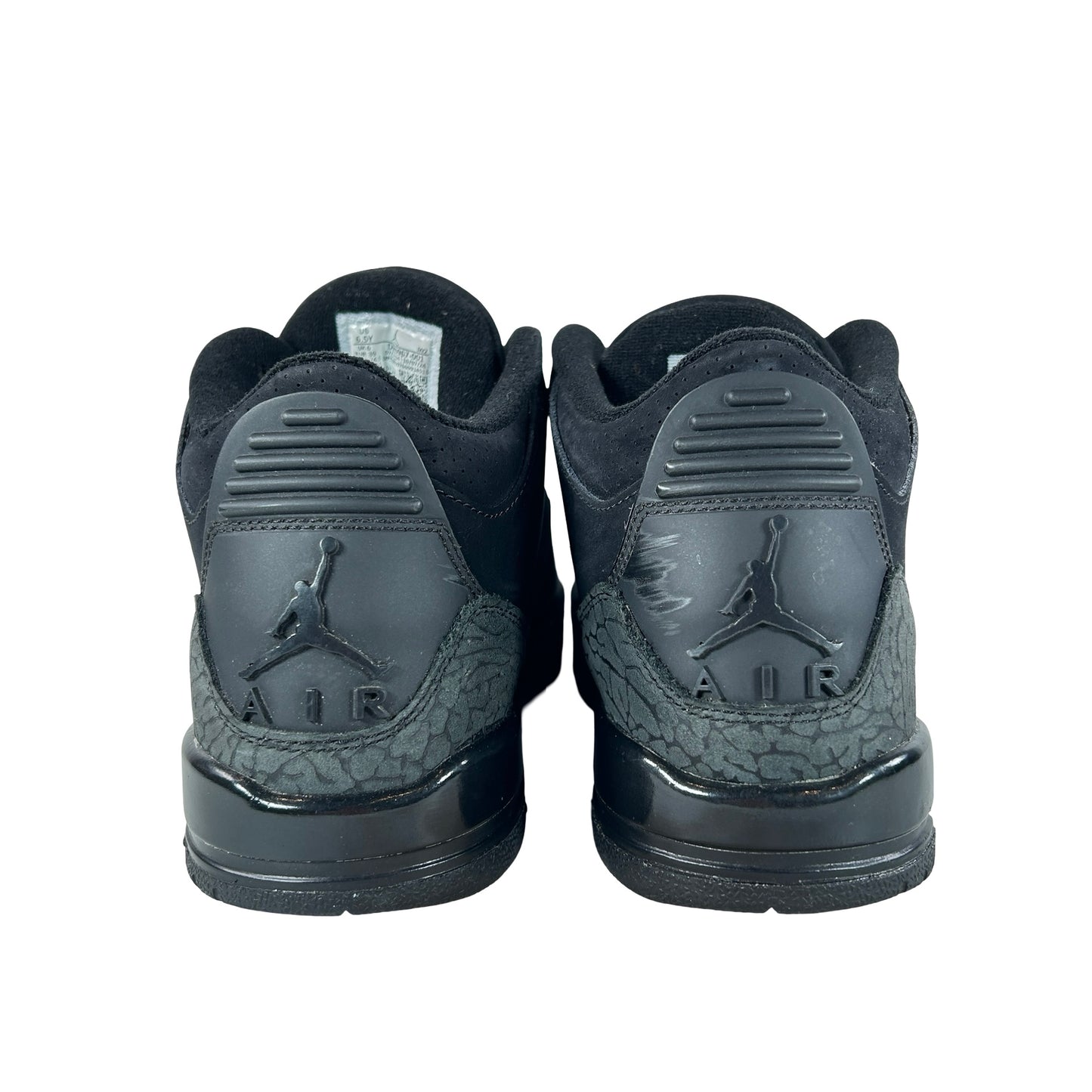 DM0967 001 Jordan 3 Retro Black Cat (2025) (GS) [USED] - 6.5 Y (Used2) (No Box2)