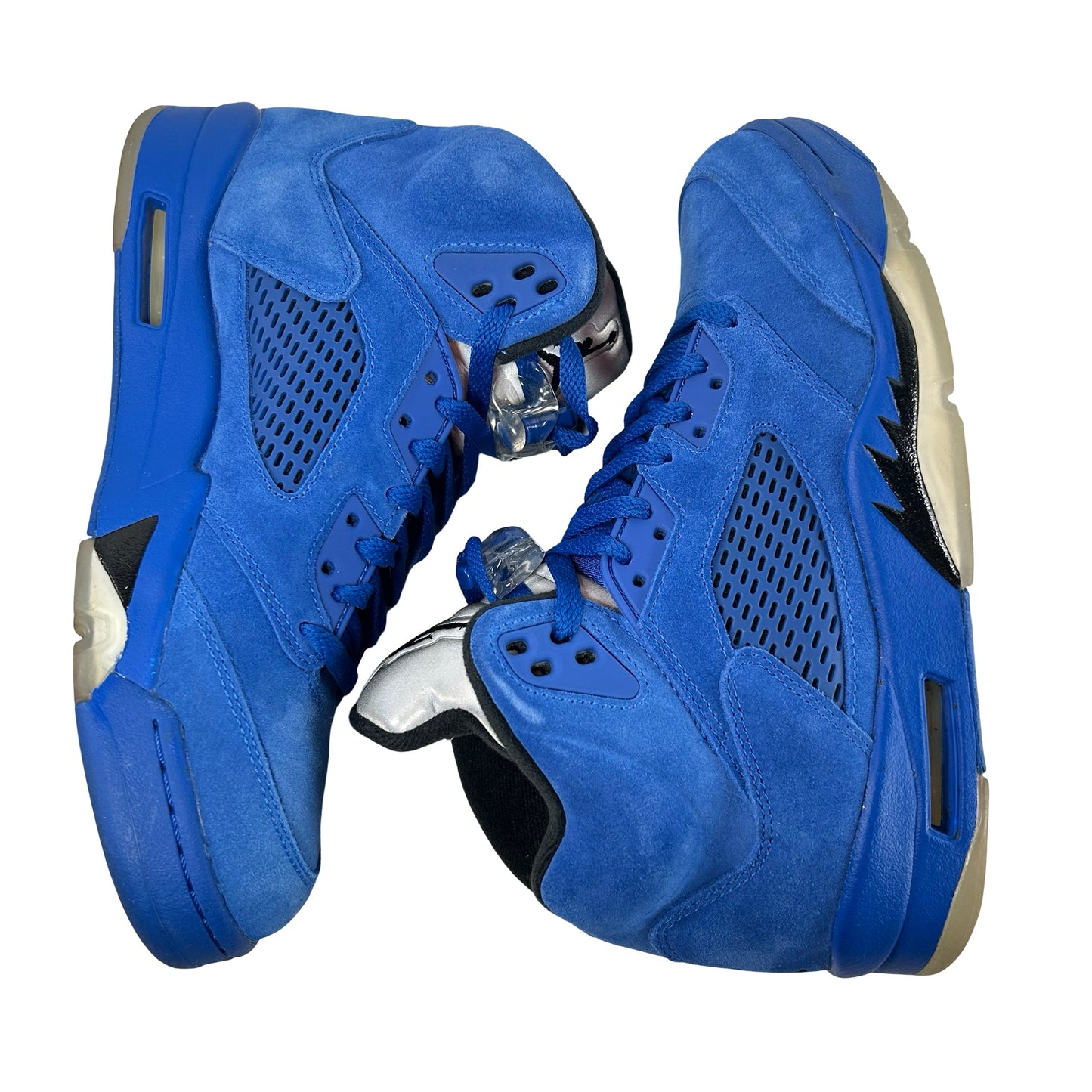 136027 401 Jordan 5 Retro Blue Suede [USED] - 8.5 M (Used)
