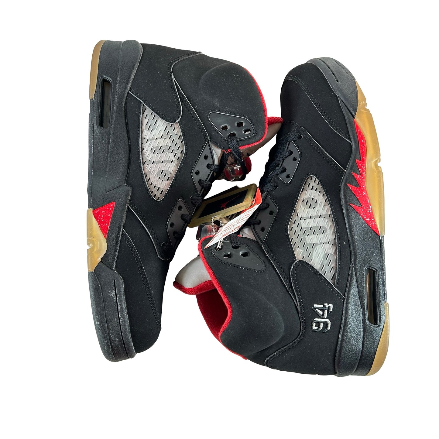 824371 001 Jordan 5 Retro Supreme Black [CONDITIONAL] - 10 M (Yellowing Soles)