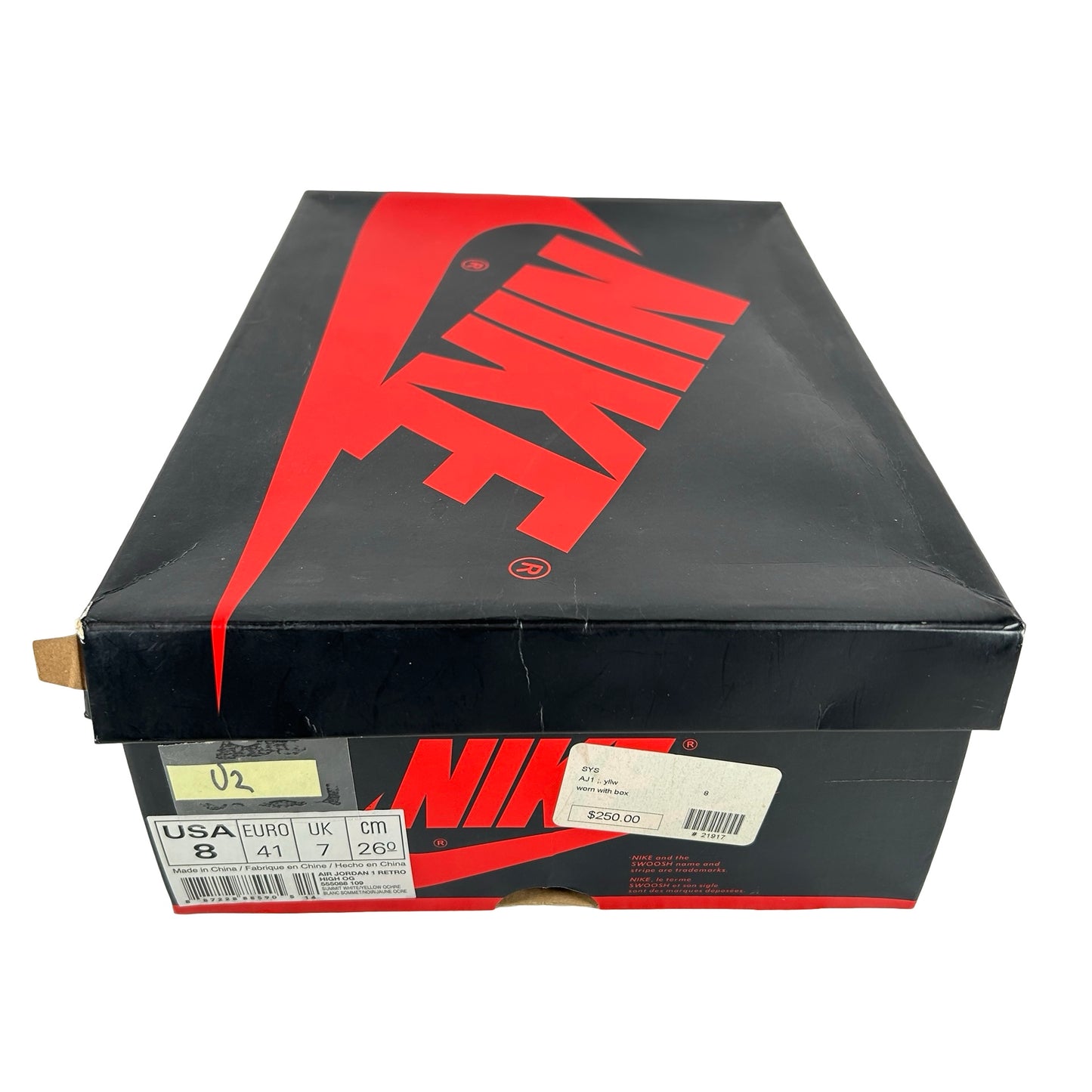 555088 109 Jordan 1 Retro High Yellow Ochre [USED] - 8 M (Used2)