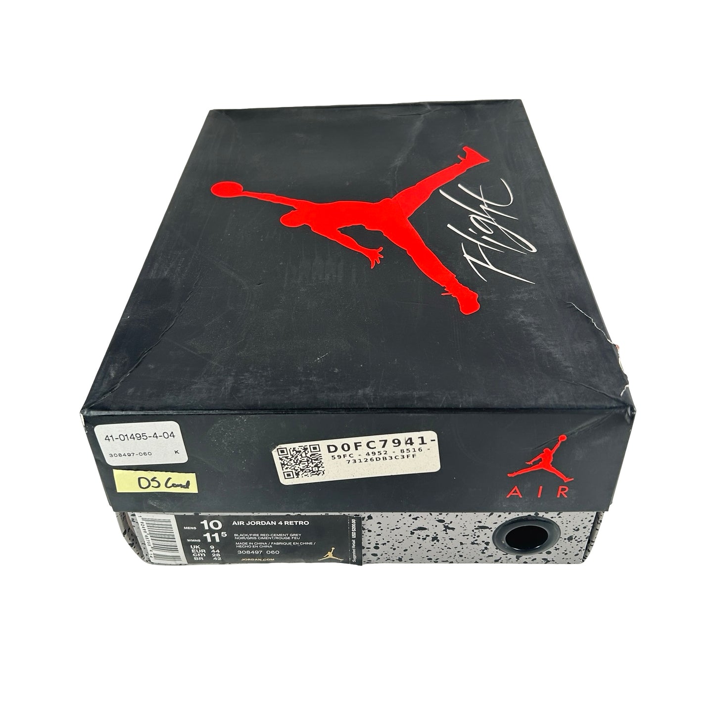 308497 060 Jordan 4 Bred (2019) [CONDITIONAL] - 10 M [Yellowing Midsole)