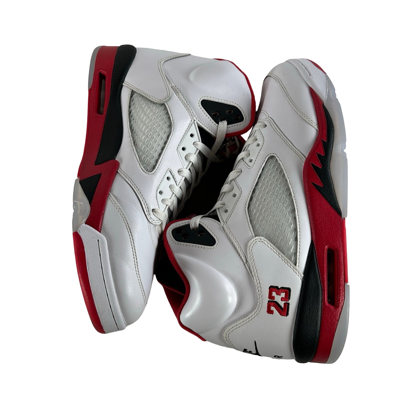 HQ7978 101 Jordan 5 Retro Fire Red Black Tongue (2025) [USED] - 12 M (Used4)