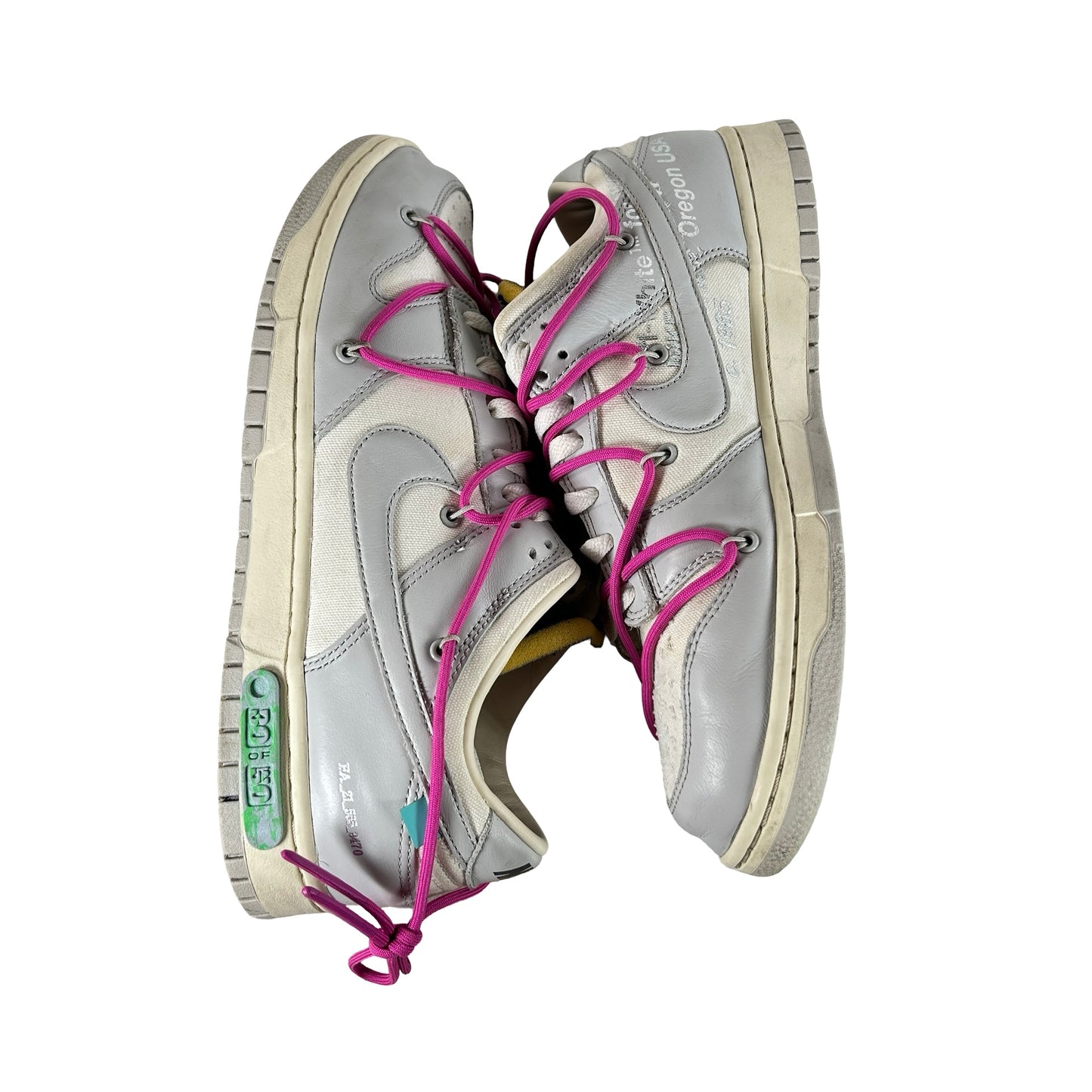 DM1602 122 Nike Dunk Low Off-White Lot 30 [USED] - 12 M (Used)
