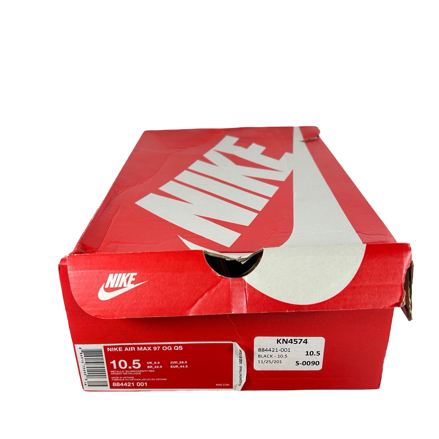 884421 001 Nike Air Max 97 Silver Bullet (2016/2017) [USED] - 10.5 M (Used)