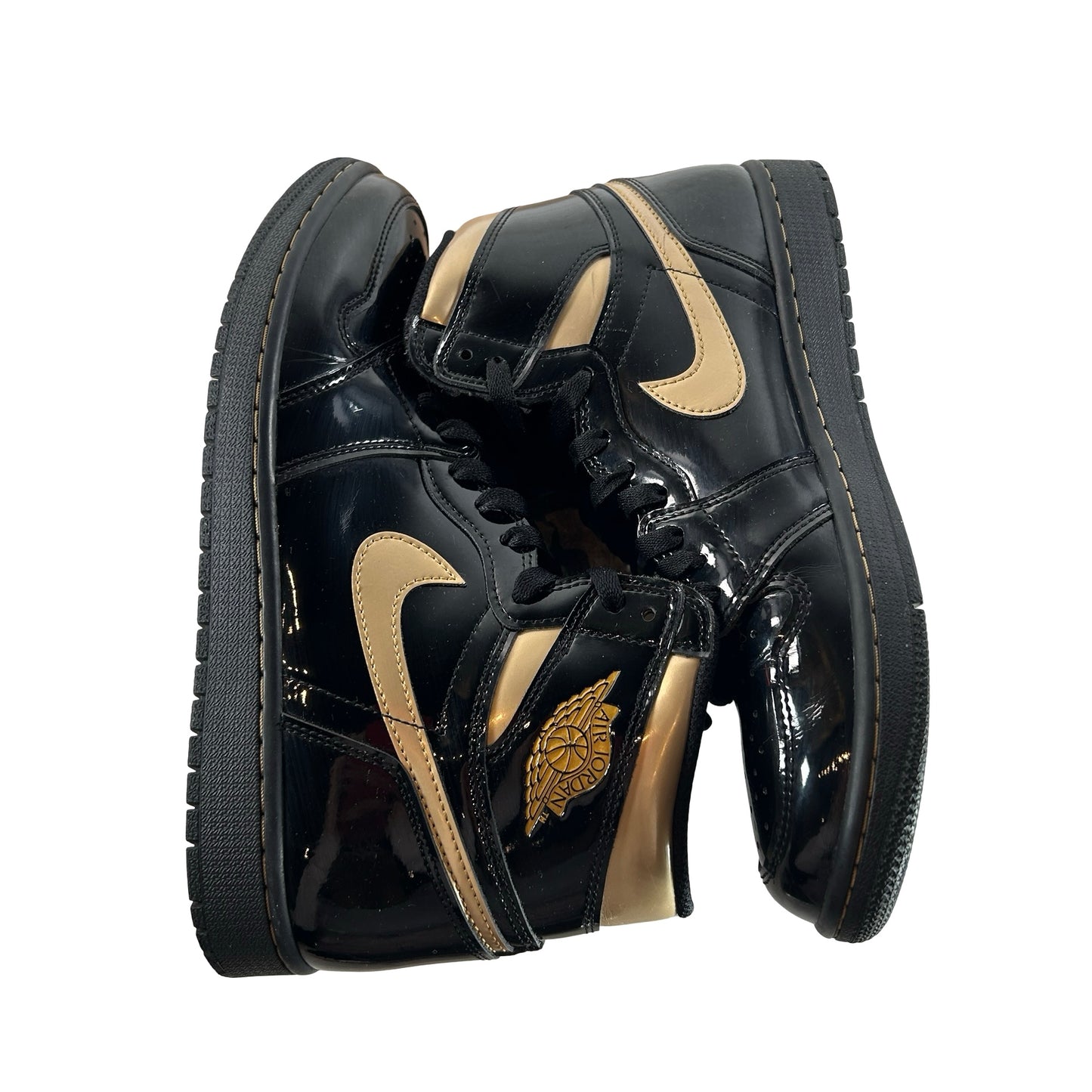 555088 032 Jordan 1 Black/Gold [USED] - 10 M (Used6)