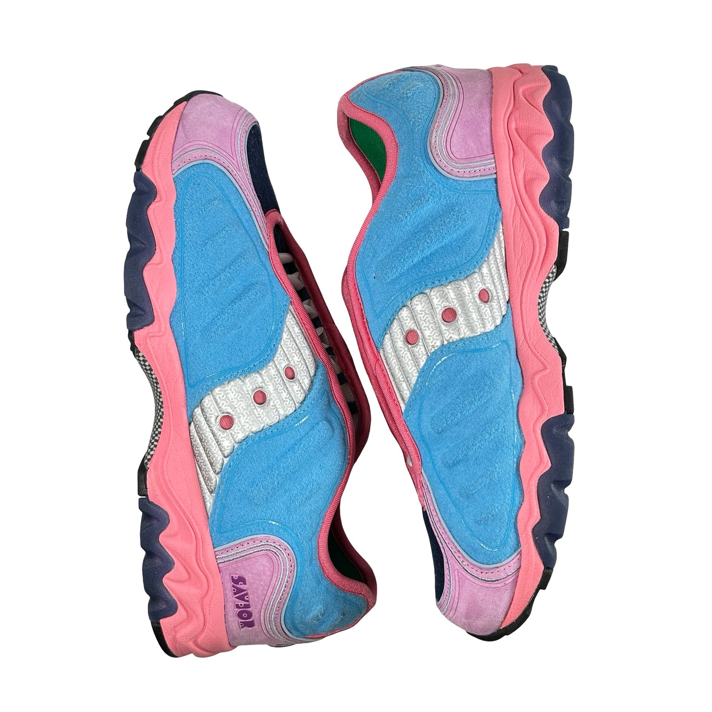 S70922 2 Saucony Matrix Jae Tips No Shoes In The House Blue Pink [USED] - 13 M (Used)