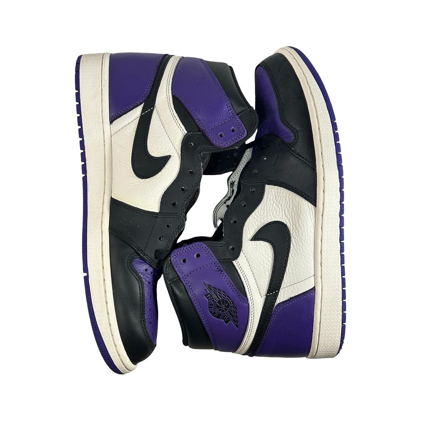 555088 501 Jordan 1 Court Purple [USED] - 12 M (Used) (No Insoles)
