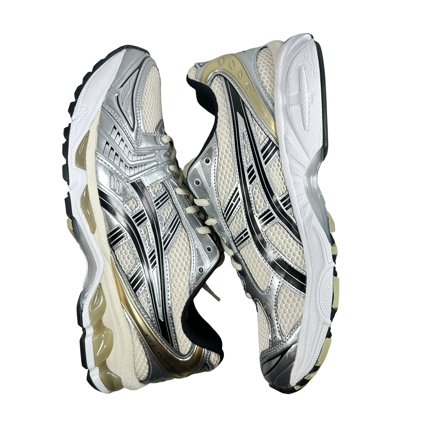 1203A537 200 ASICS Gel-Kayano 14 Birch Pure Silver [USED] - 9 M (Used)
