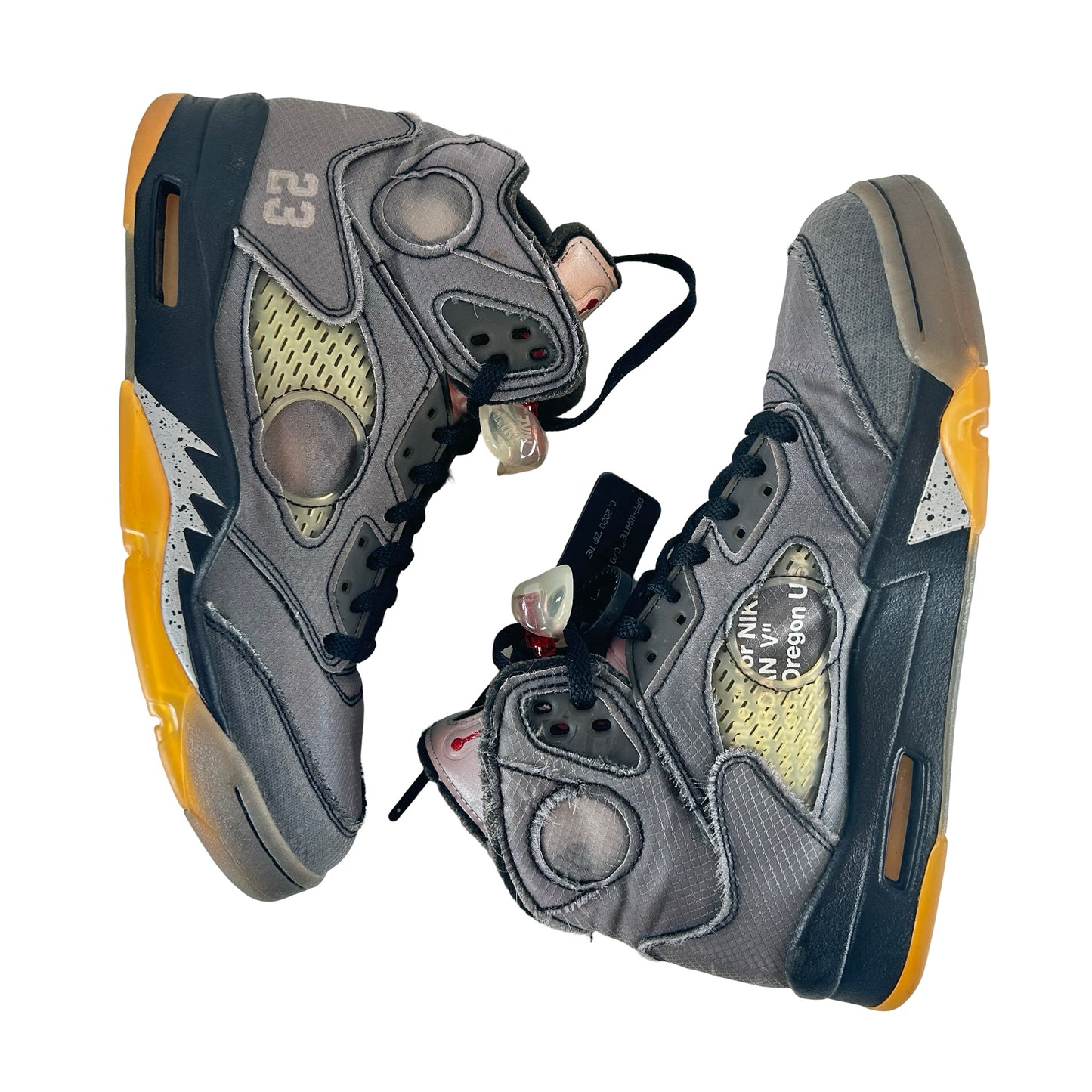CT8480 001 Jordan 5 Off-White Black [USED] - 9 M (Used6)