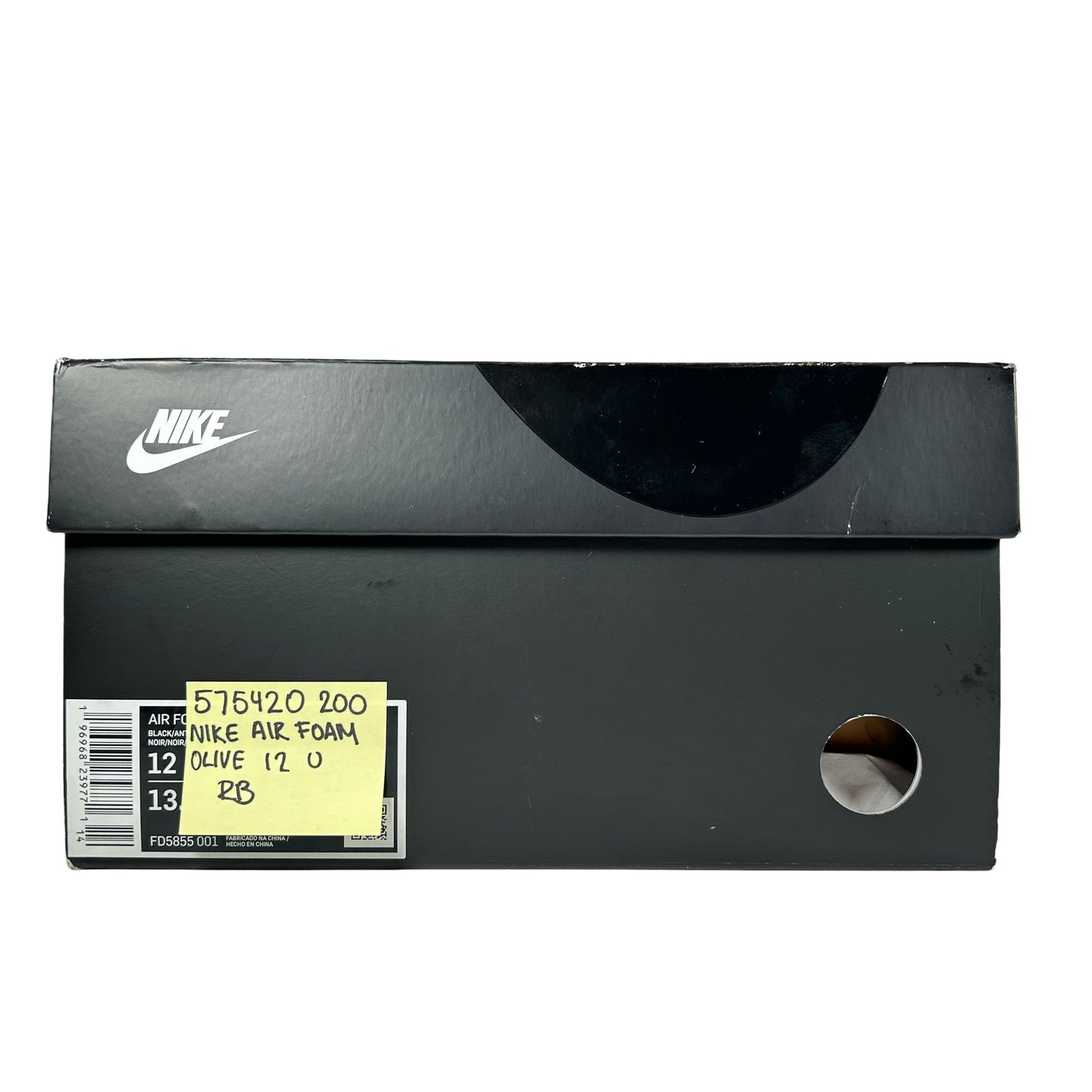 575420 200 Nike Air Foamposite One Olive [USED] - 12 M (Used) (Replace Box)