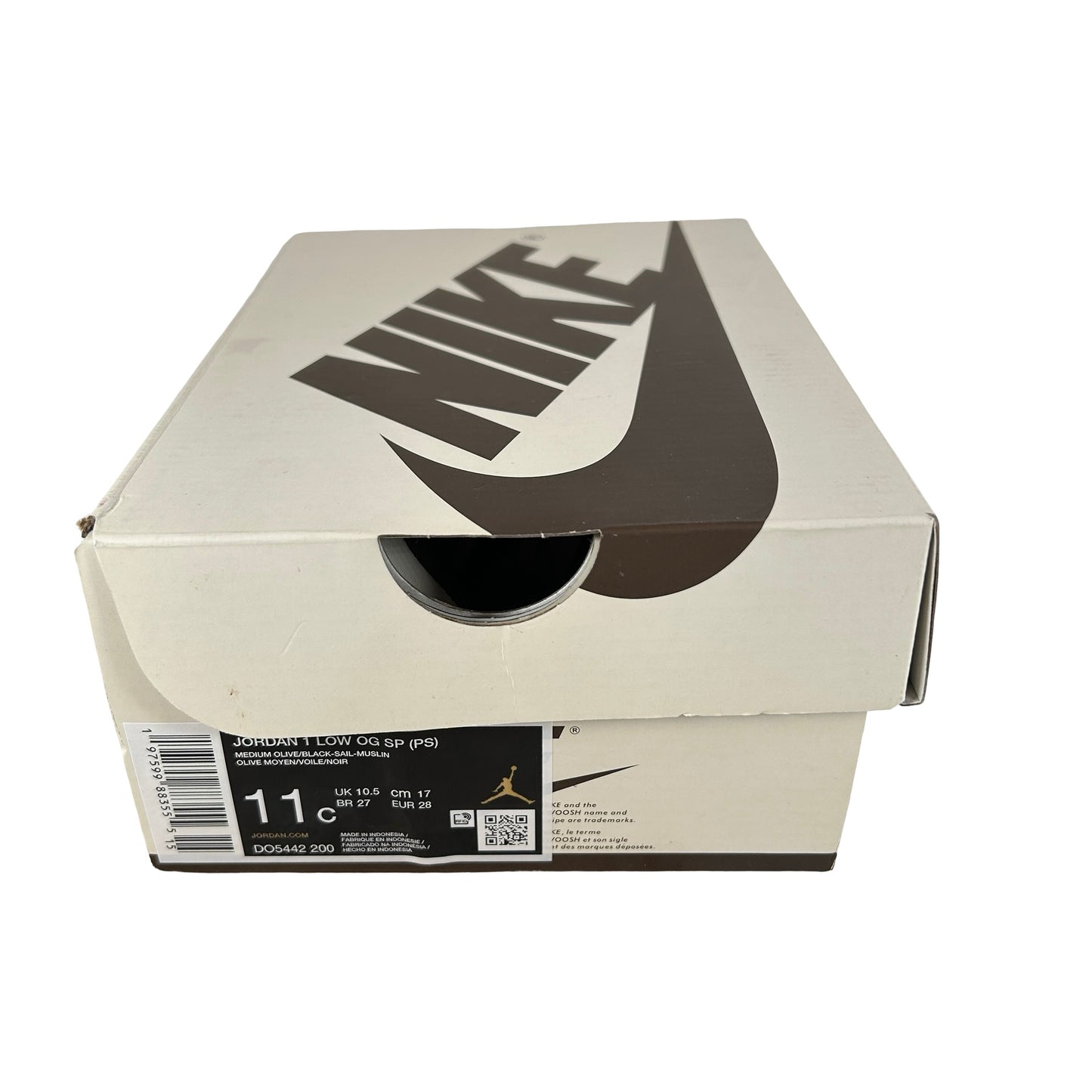 DO5442 200 Jordan 1 Retro Low OG SP Travis Scott Medium Olive [USED] - 11 C (Used)