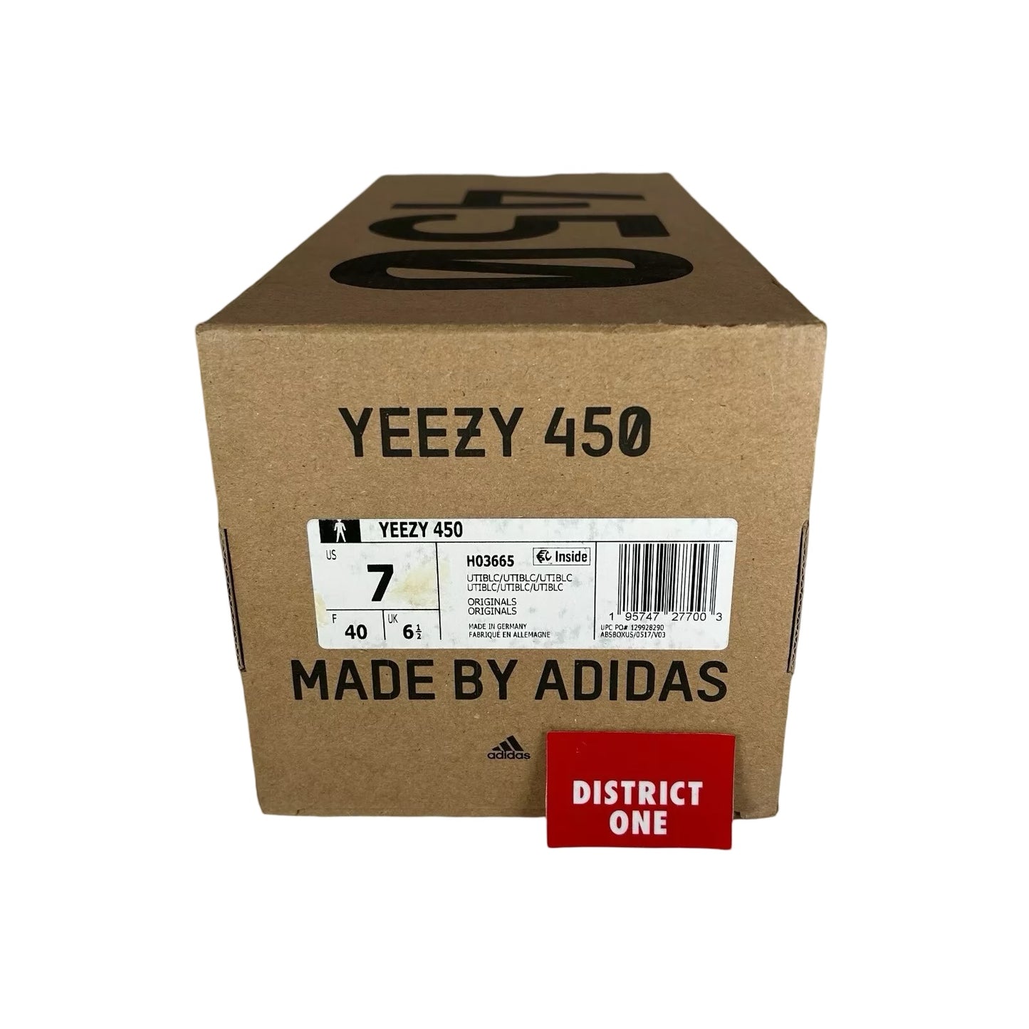 H03665 adidas Yeezy 450 Utility Black [USED] - 7 M (Used)