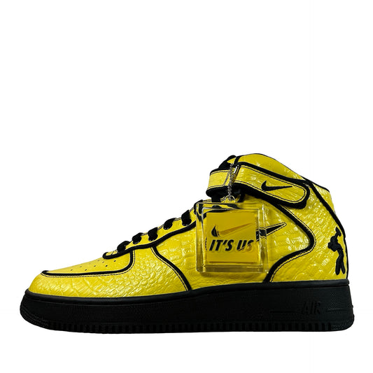 JA6675 700 Nike Air Force 1 Mid Lil Yachty Concrete Boys Opti Yellow