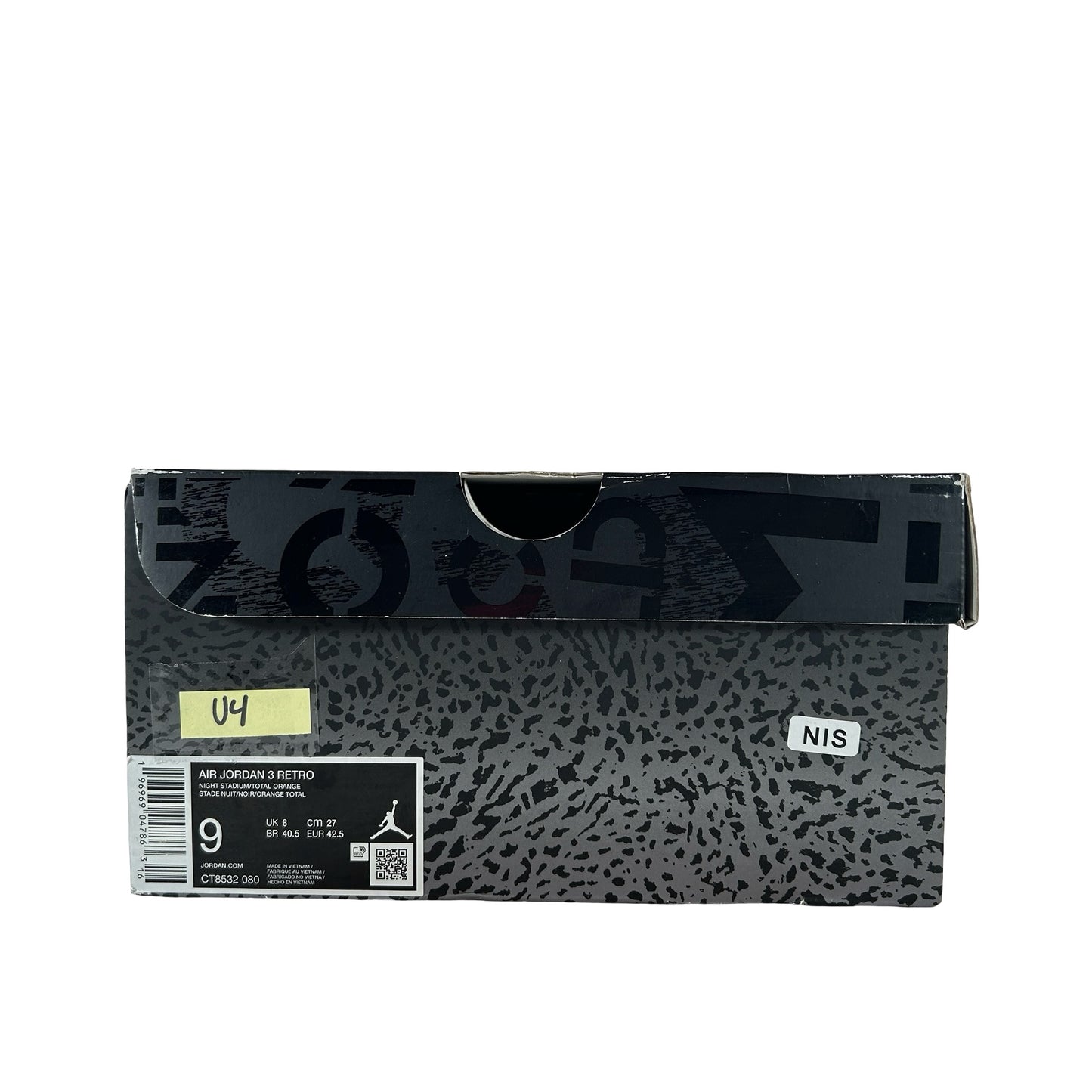 CT8532 080 Jordan 3 Retro Fear Pack (2023) [USED] - 9 M (Used4)