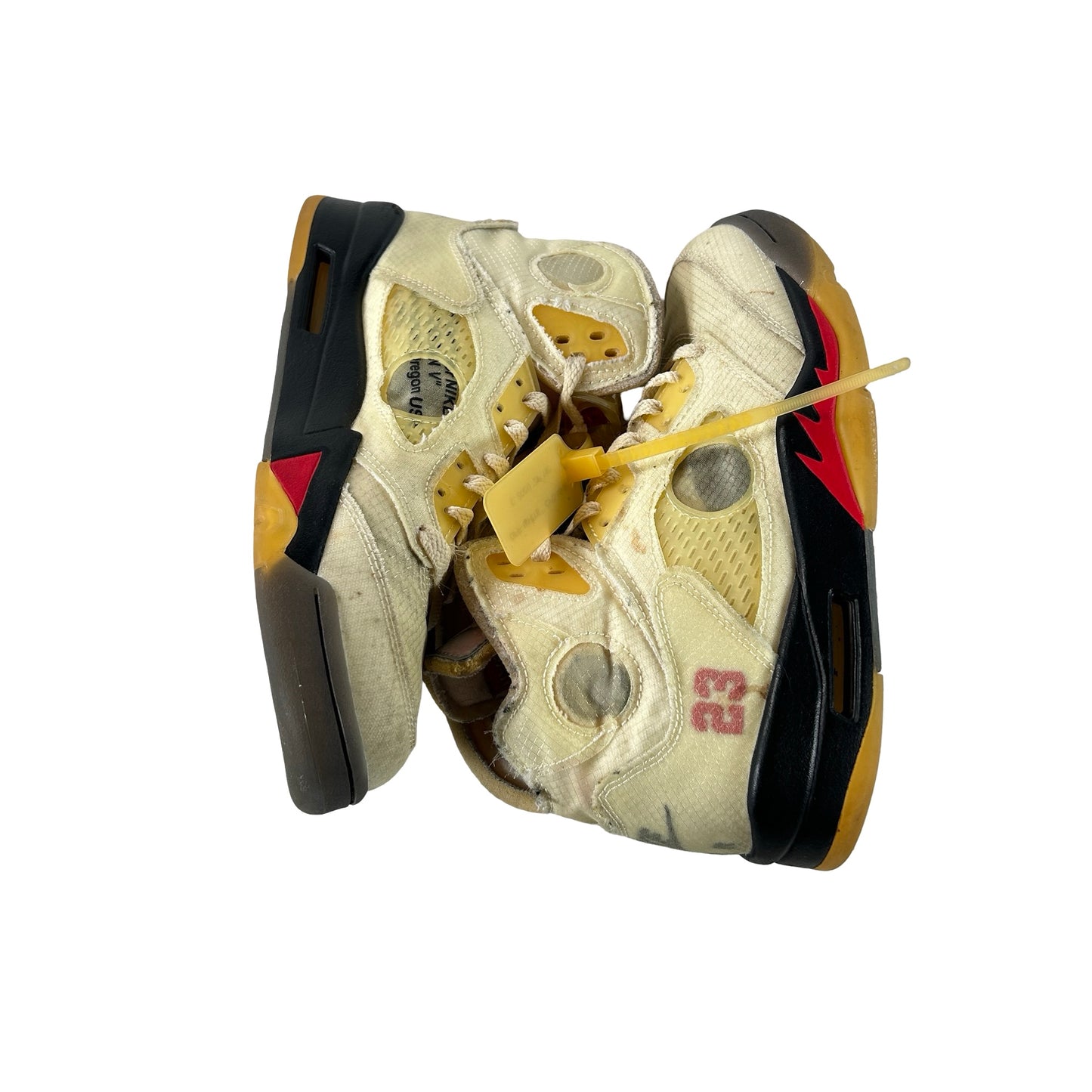 DH8565 100 Jordan 5 Retro Off-White Sail [USED] - 7.5 M (Used5)