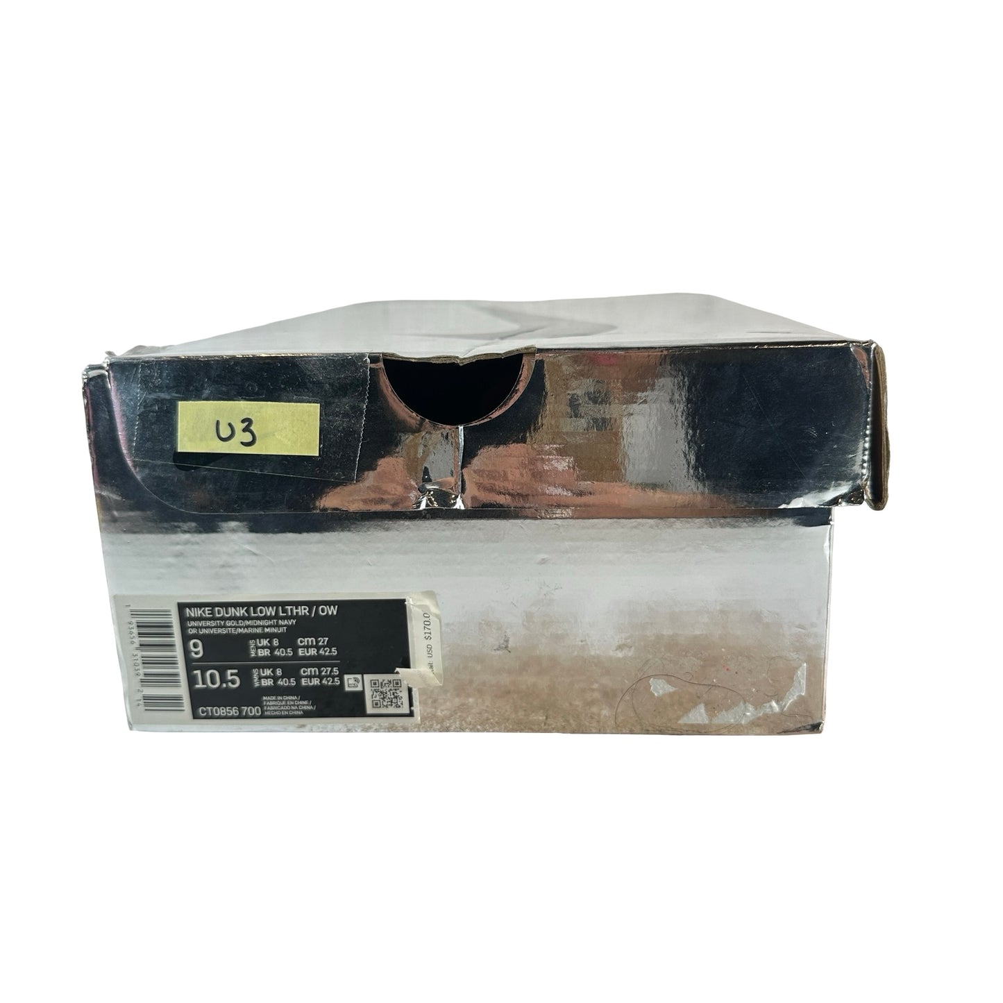 CT0856 700 Dunk Low Off-White University Gold [USED] - 9 M (Used3)