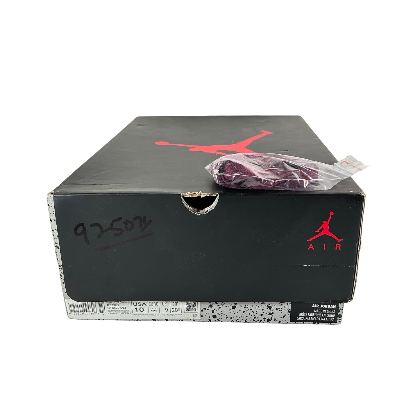 CT8529 063 Jordan 6 Retro Bordeaux [USED] - 10 M (Used)