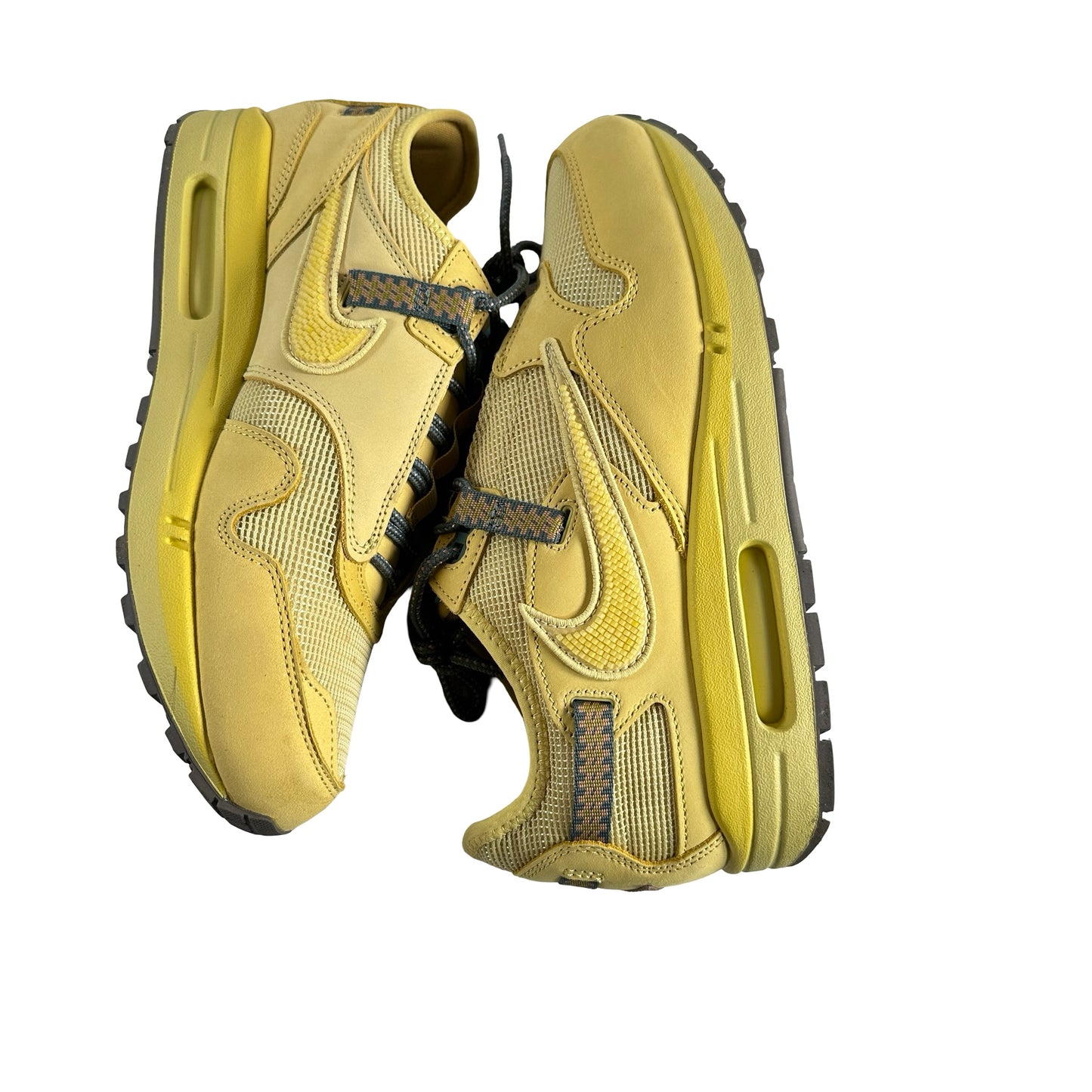 DO9392 700 Nike Air Max 1 Travis Scott Cactus Jack Saturn Gold [USED] - 9.5 M (Used)
