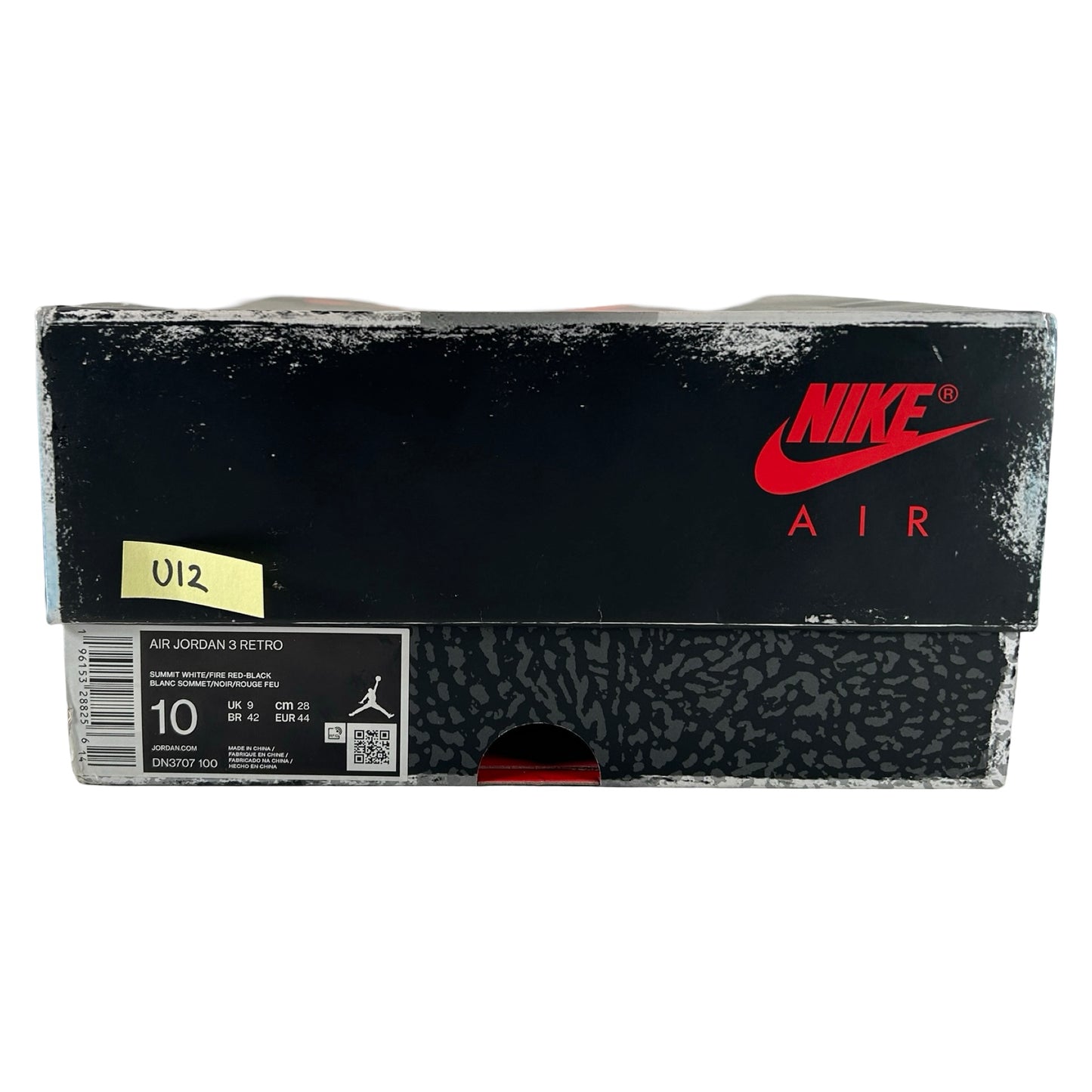 DN3707 100 Jordan 3 Retro White Cement Reimagined [USED] - 10 M (Used12)
