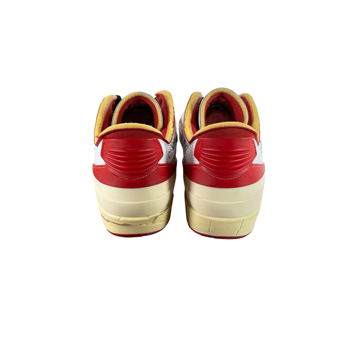 DJ4375 106 Jordan 2 Retro Low SP Off-White White Red [USED] - 9.5 M (Used2)